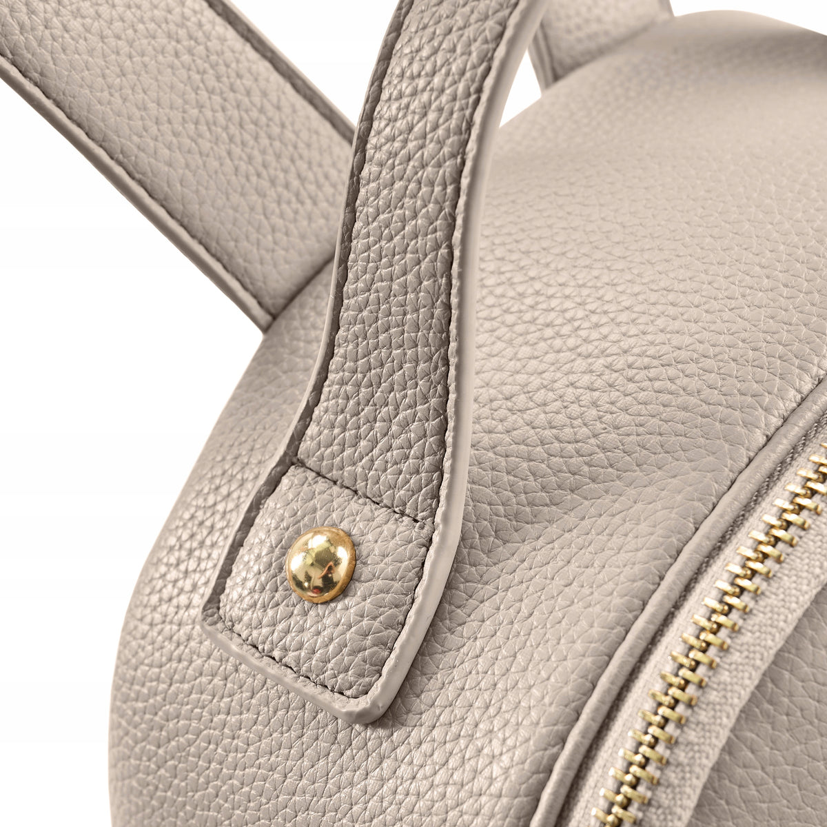 BETLEWSKI Women's Backpack Urban Beige Eco Leather Harness Logo Holder Brand Betlewski