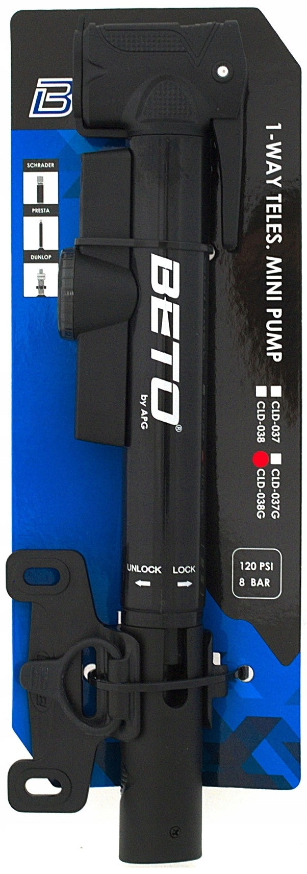 BETO CLD038G AV/FV/DV pump with 8 bar pressure gauge Brand Beto