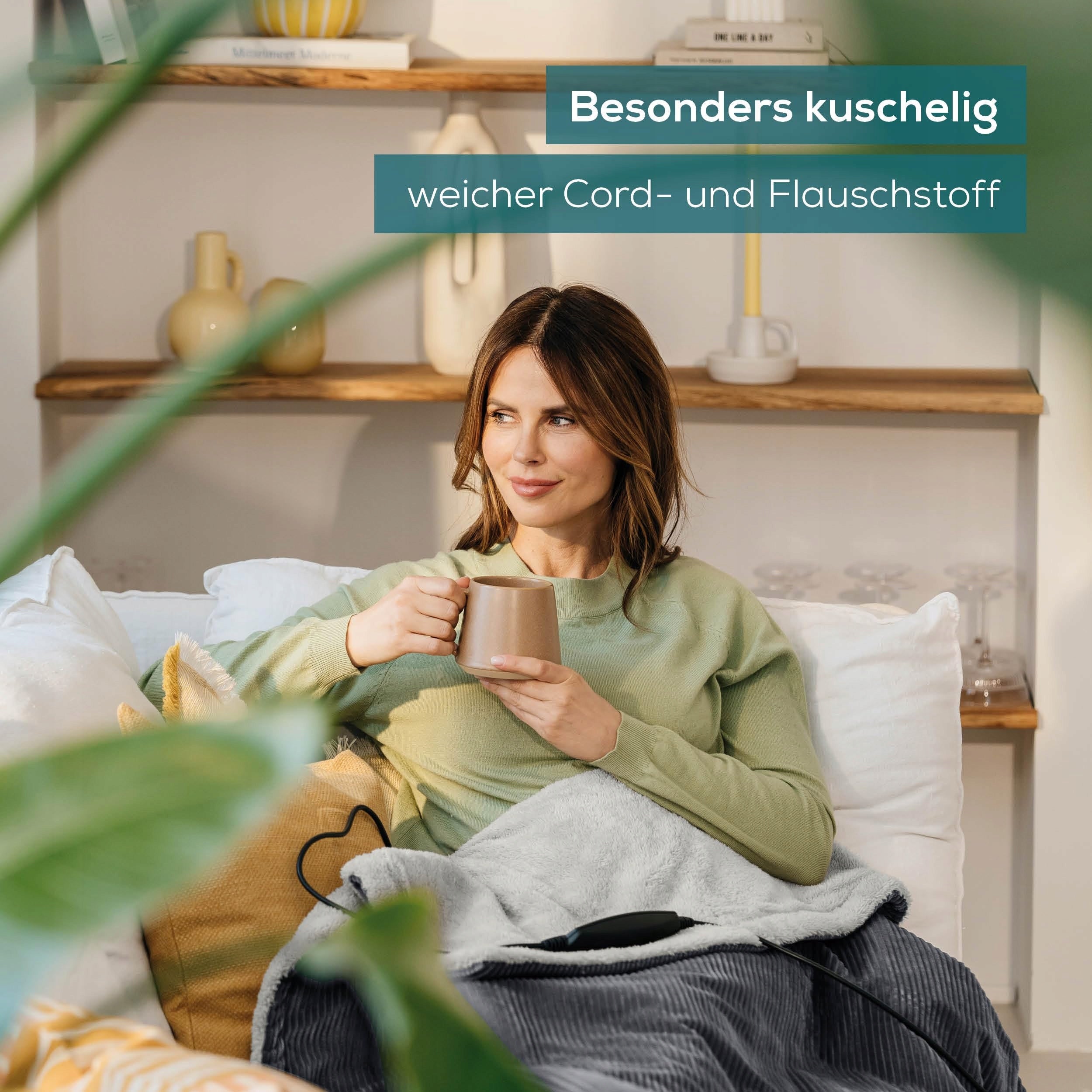 BEURER HD 80 Grey Electric Heating Blanket 6 Temperatures Eco Materials Packaging status original