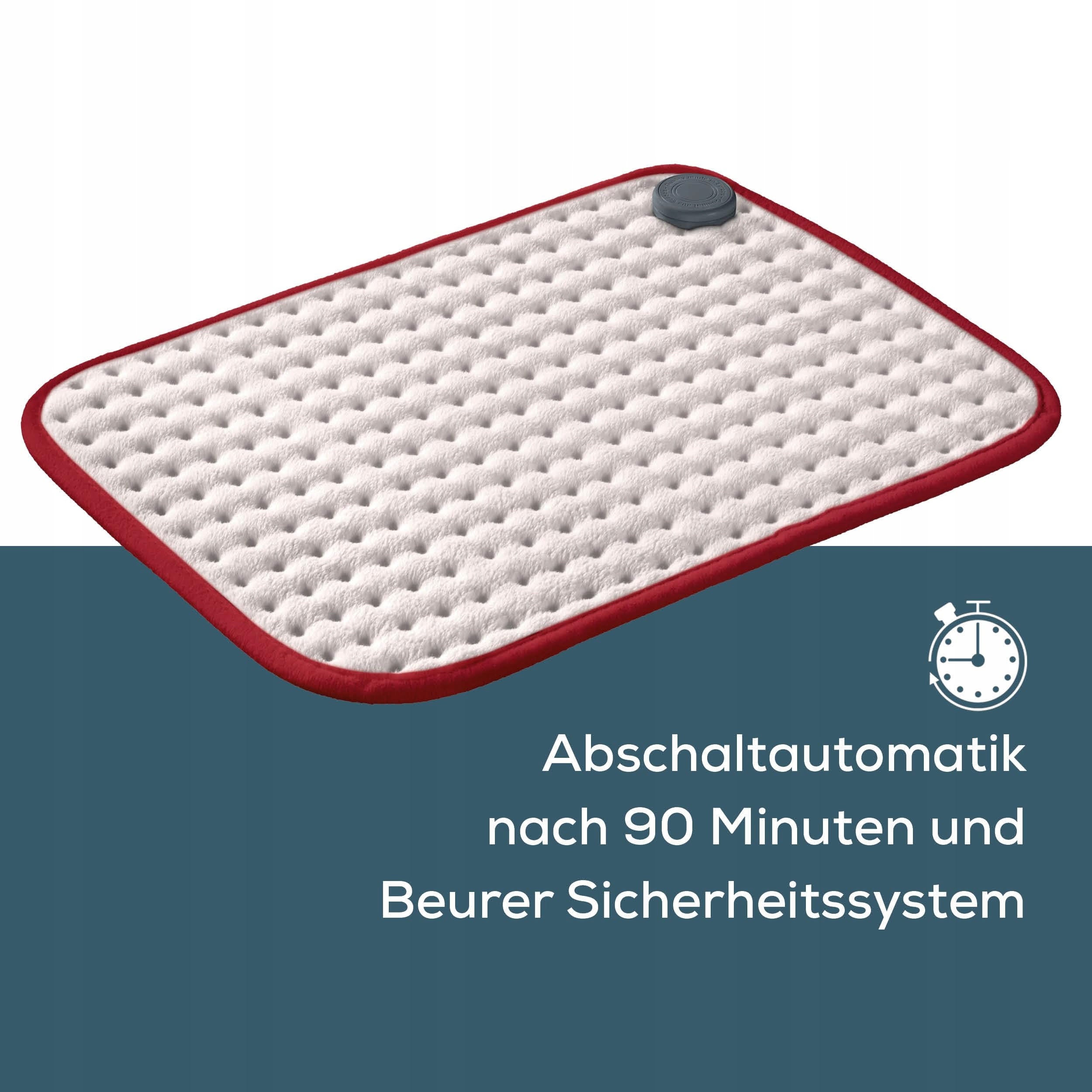 BEURER Heating Cushion Comfortable Fleece Breathable 3 Temperatures Medical device no