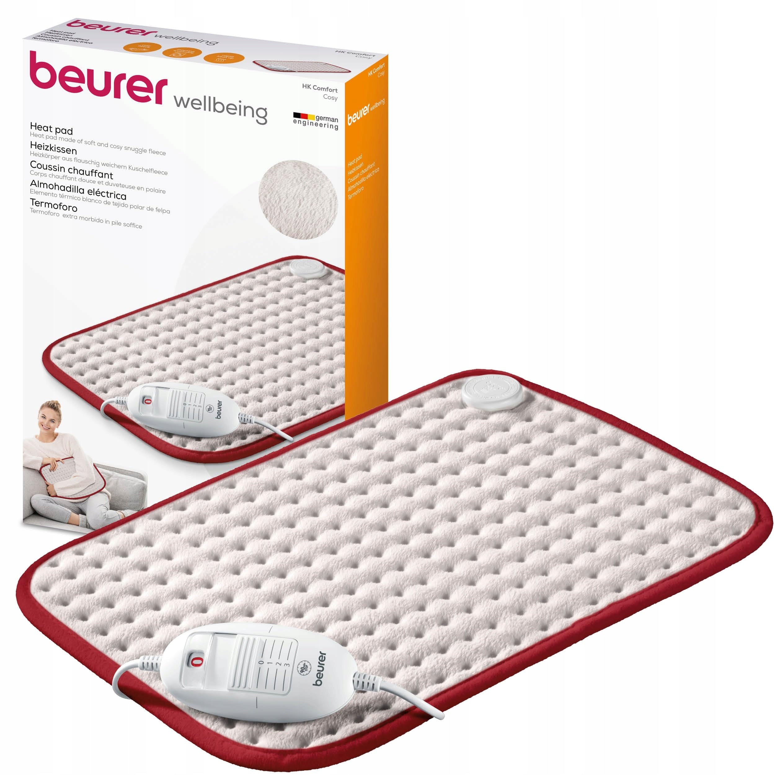 BEURER Heating Cushion Comfortable Fleece Breathable 3 Temperatures