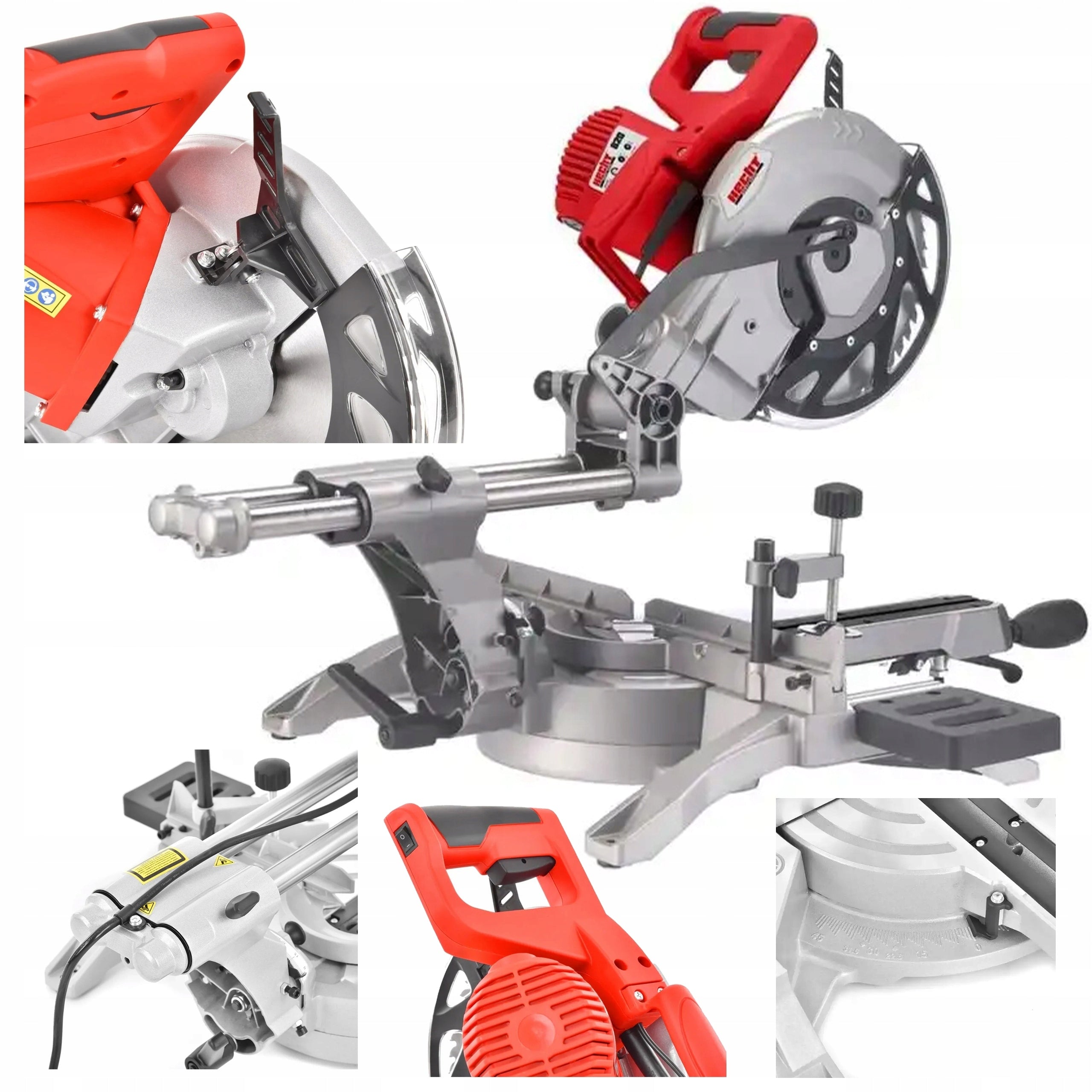 BEVEL SAW WITH LASER HECHT 820 POWER 2350W BILATERAL CUTTING STRONG