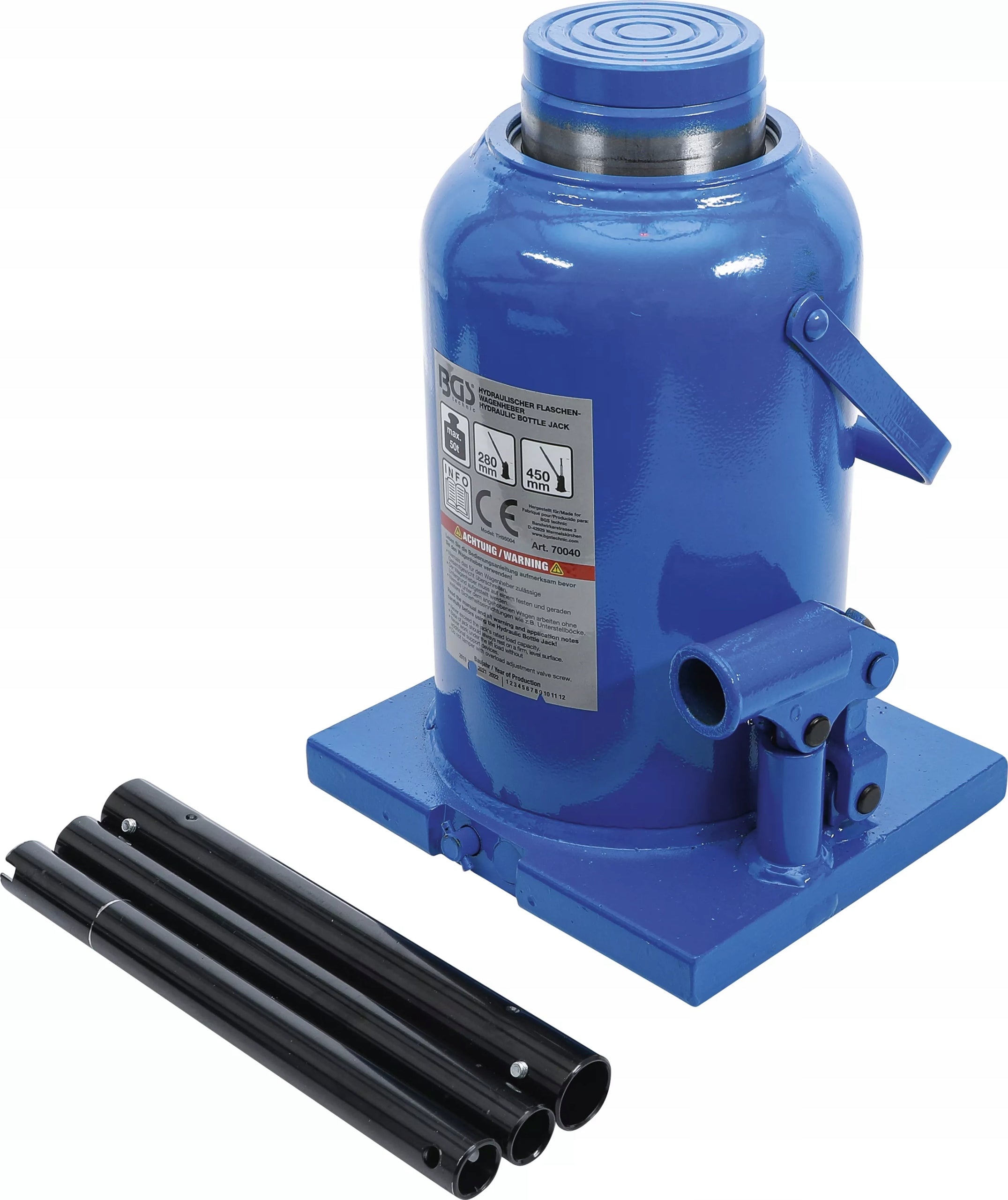 BGS | Hydraulic bottle car lift | 50 t