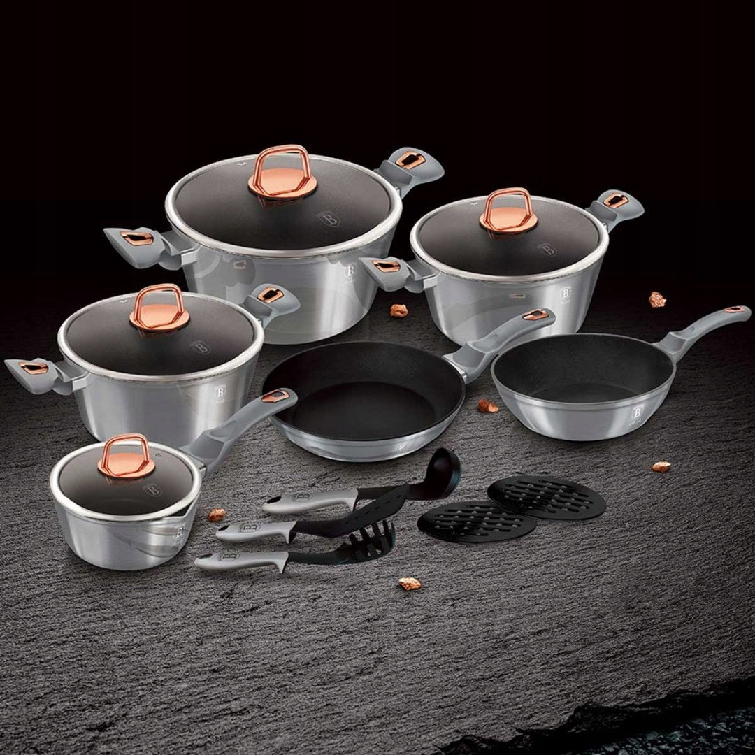 BH-6022 - Set of pots 15 el. Berlinger Haus Moonlight Edition Packaging status original
