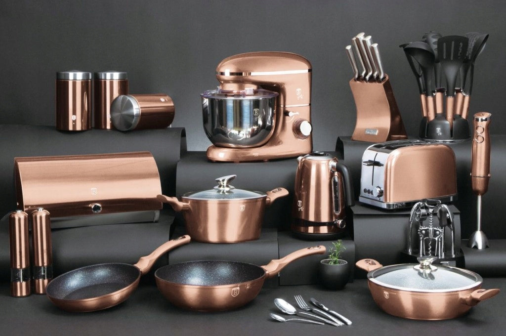 BH-6142 - Set of pots 10 el. BERLINGER HAUS Rose Gold Collection Material aluminum