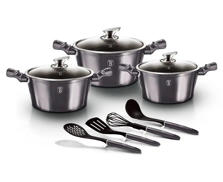 BH-6919 Pot set 10 el. Berlinger Haus Carbon Pro Edition Packaging status original