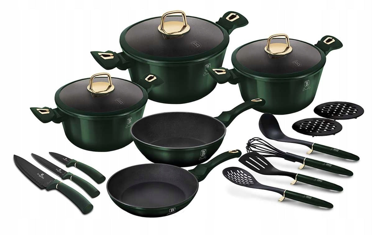 BH-7043 Set of pots 17 el. Berlinger Haus Emerald Line