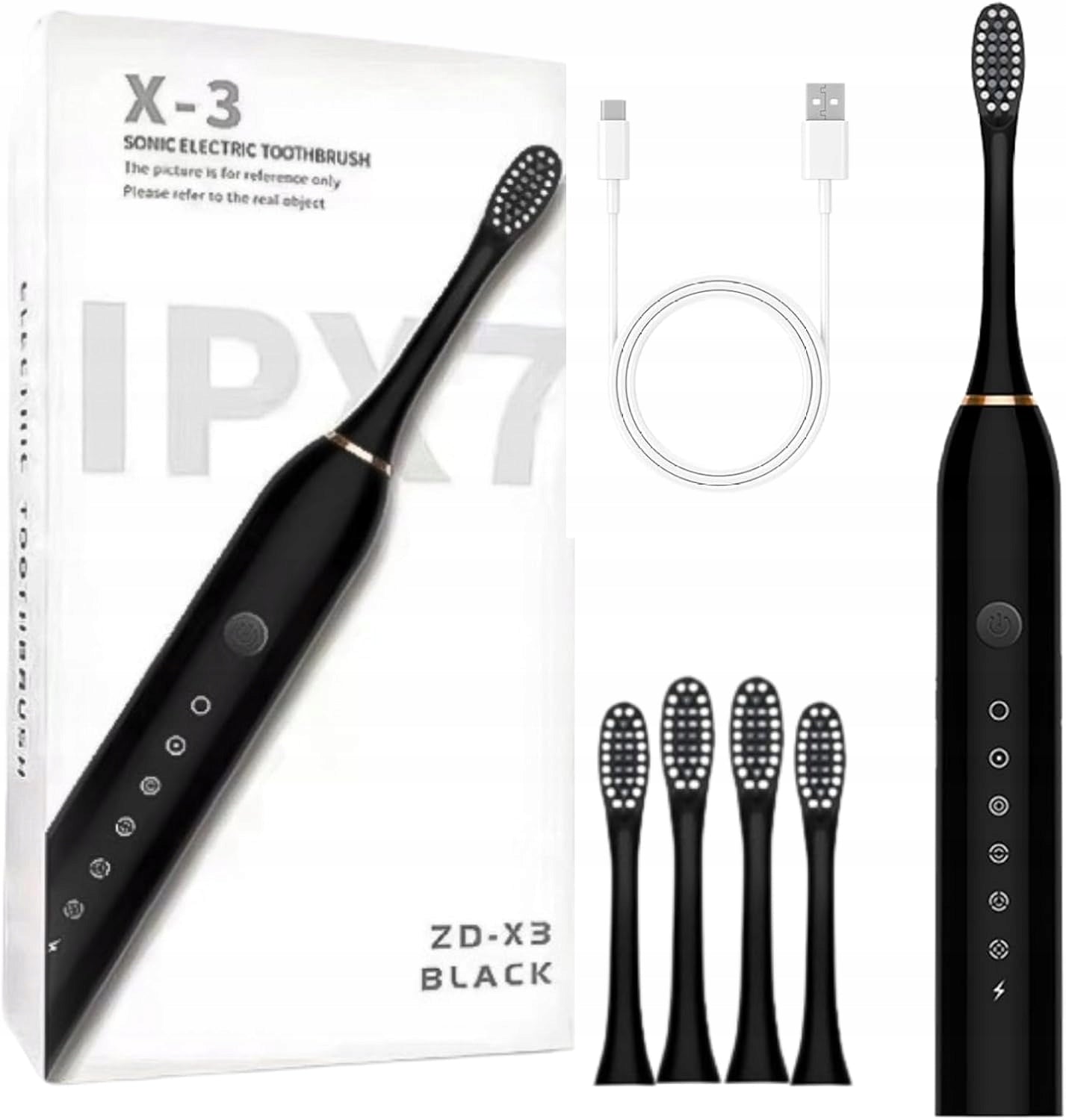 BHleve Electric Toothbrush 4 Tips 6 Modes Medical device no