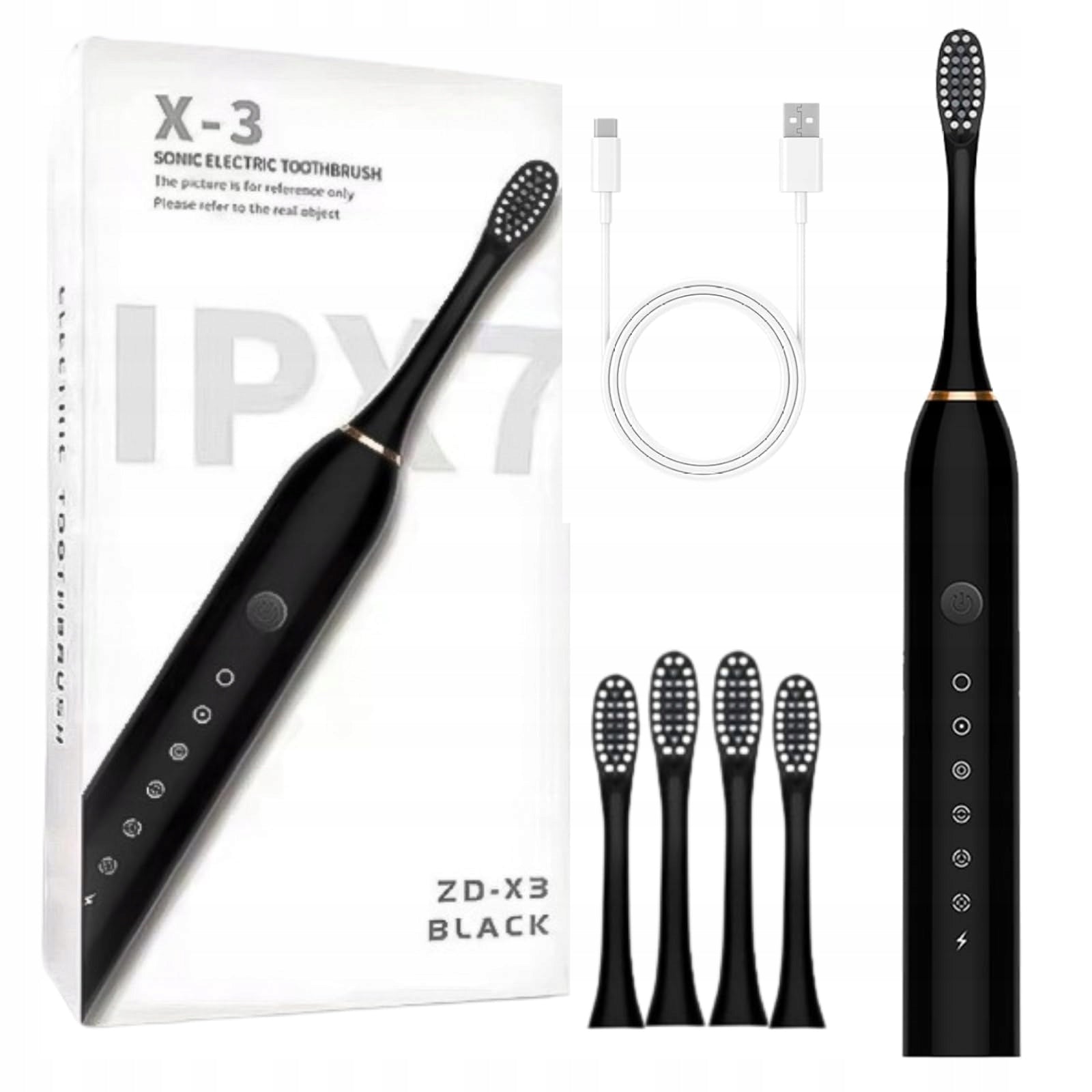 BHleve Electric Toothbrush 4 Tips 6 Modes