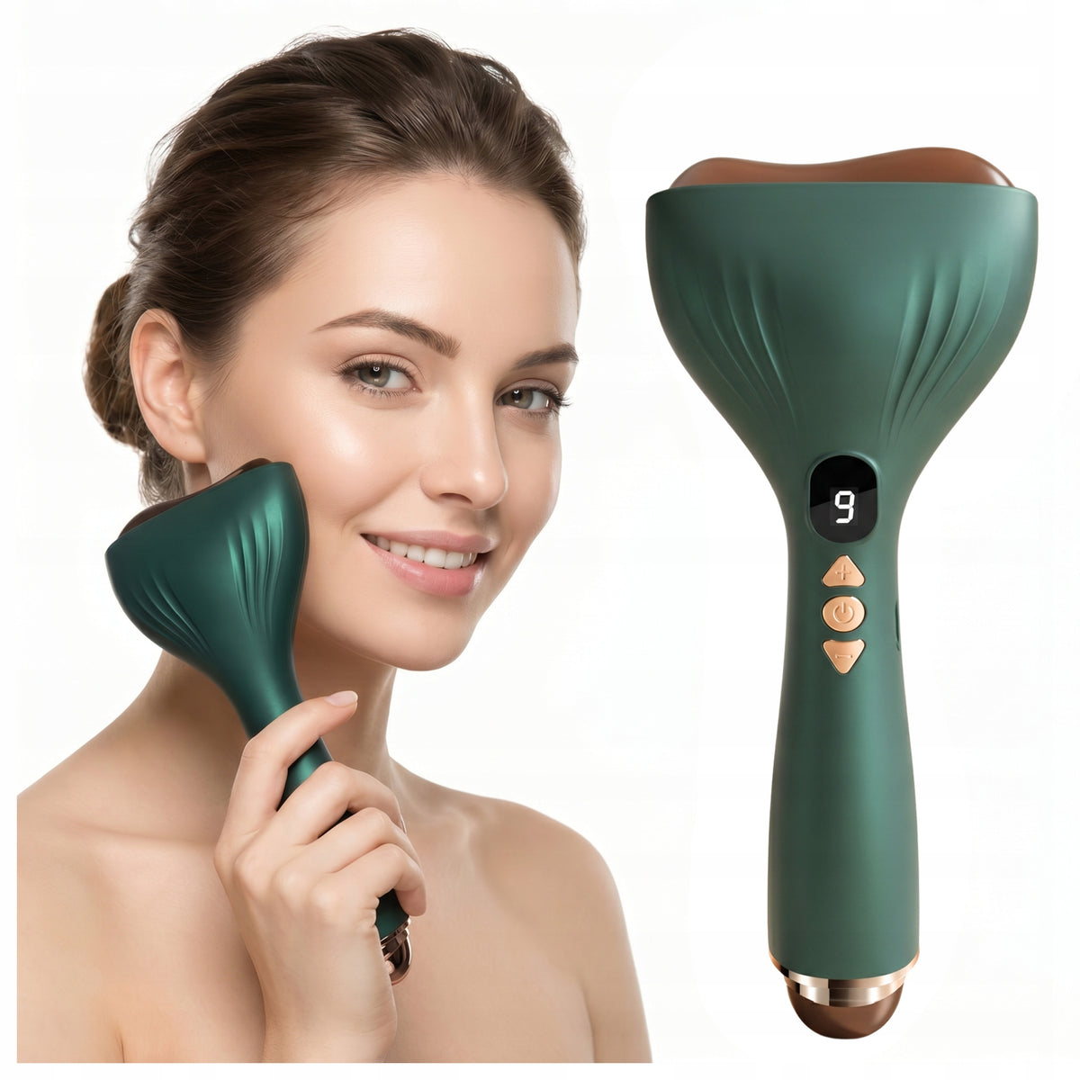BIAN STONE GUA SHA K-009 MASSAGER FOR FACE AND NECK HEATED VIBRATION