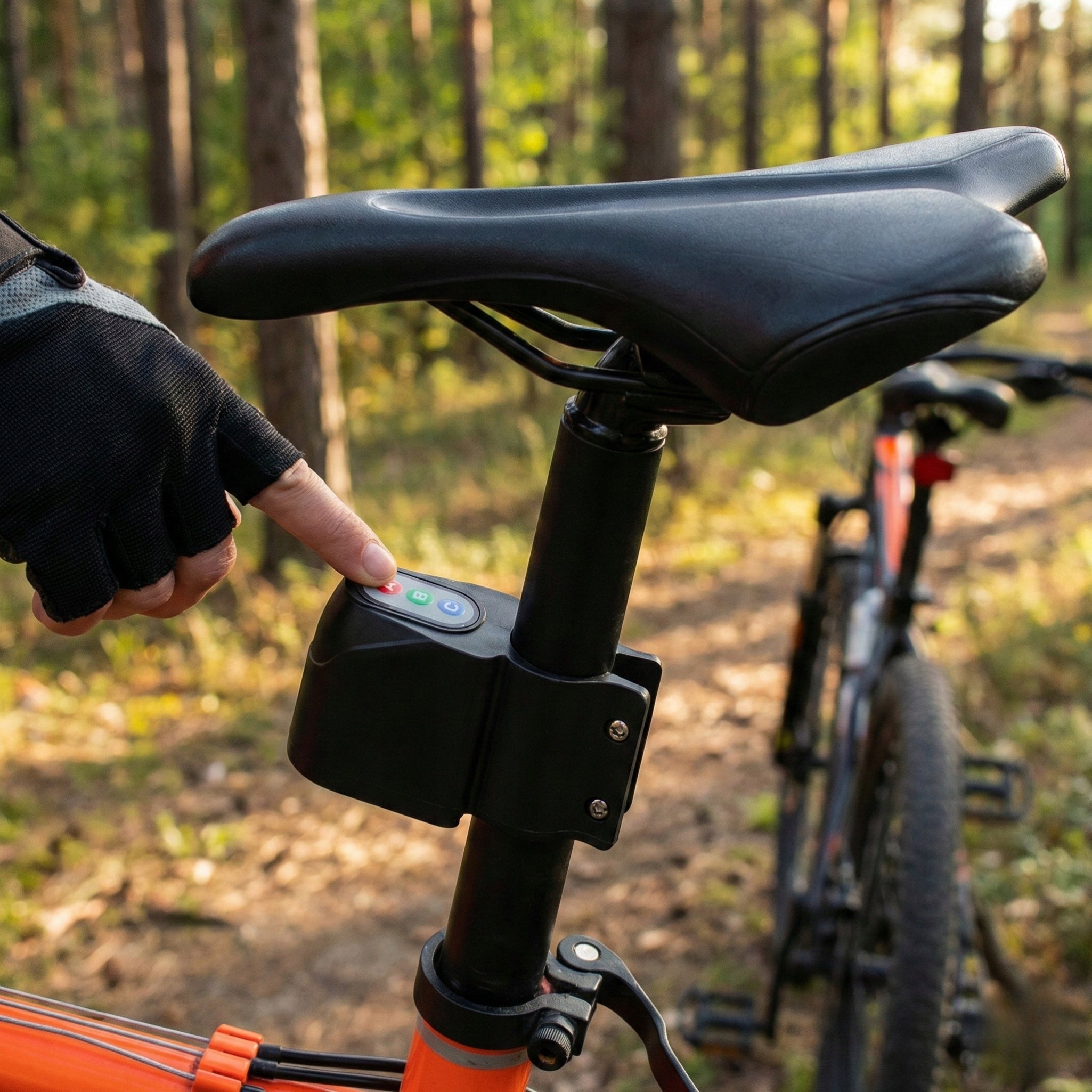 BICYCLE ALARM ANTI-THEFT BIKE LOUD WIRELESS BICYCLE LOCK Manufacturer code AR01 Alarm rowerowy z kodem zabezpieczenie