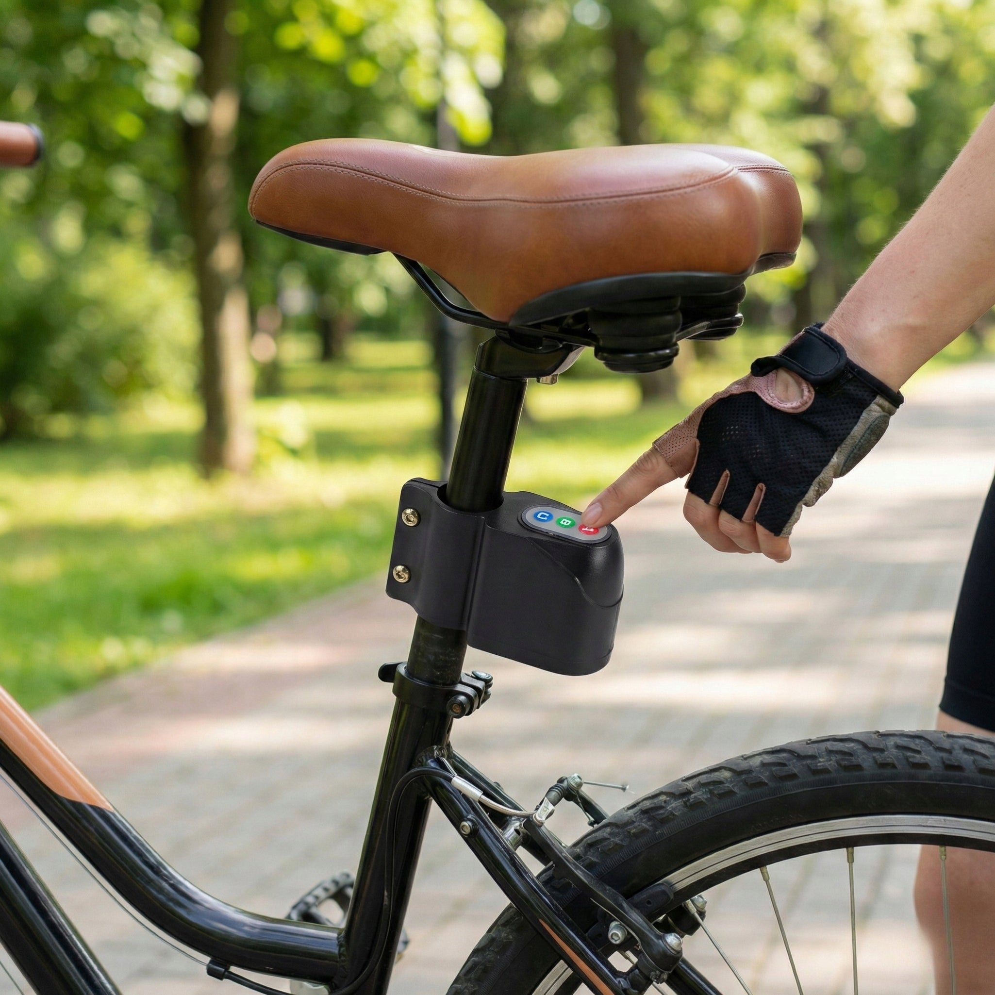 BICYCLE ALARM ANTI-THEFT BIKE LOUD WIRELESS BICYCLE LOCK Packaging status original