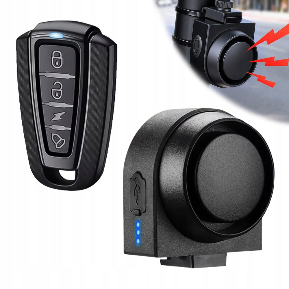 BICYCLE ALARM ANTI-THEFT VIBRATION MOTION SENSOR USB-C BATTERY
