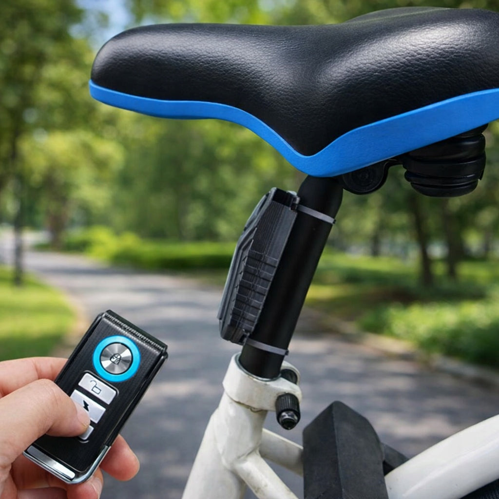BICYCLE ALARM WIRELESS 113dB MOTION SENSOR remote control Product weight with unit packaging 0.127 kg