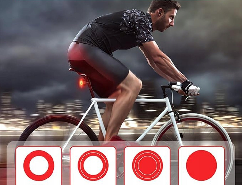 BICYCLE ALARM WIRELESS BELL 110dB + REMOTE CONTROL LED LIGHT REAR Manufacturer code L47I