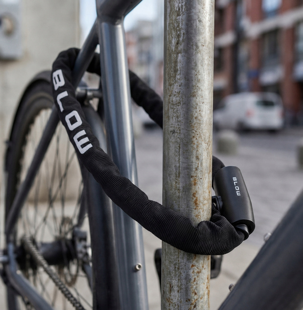 BICYCLE ANTI-THEFT CLASP 90cm 2 KEYS SECURITY LOCK Model 90cm 2 KLUCZE