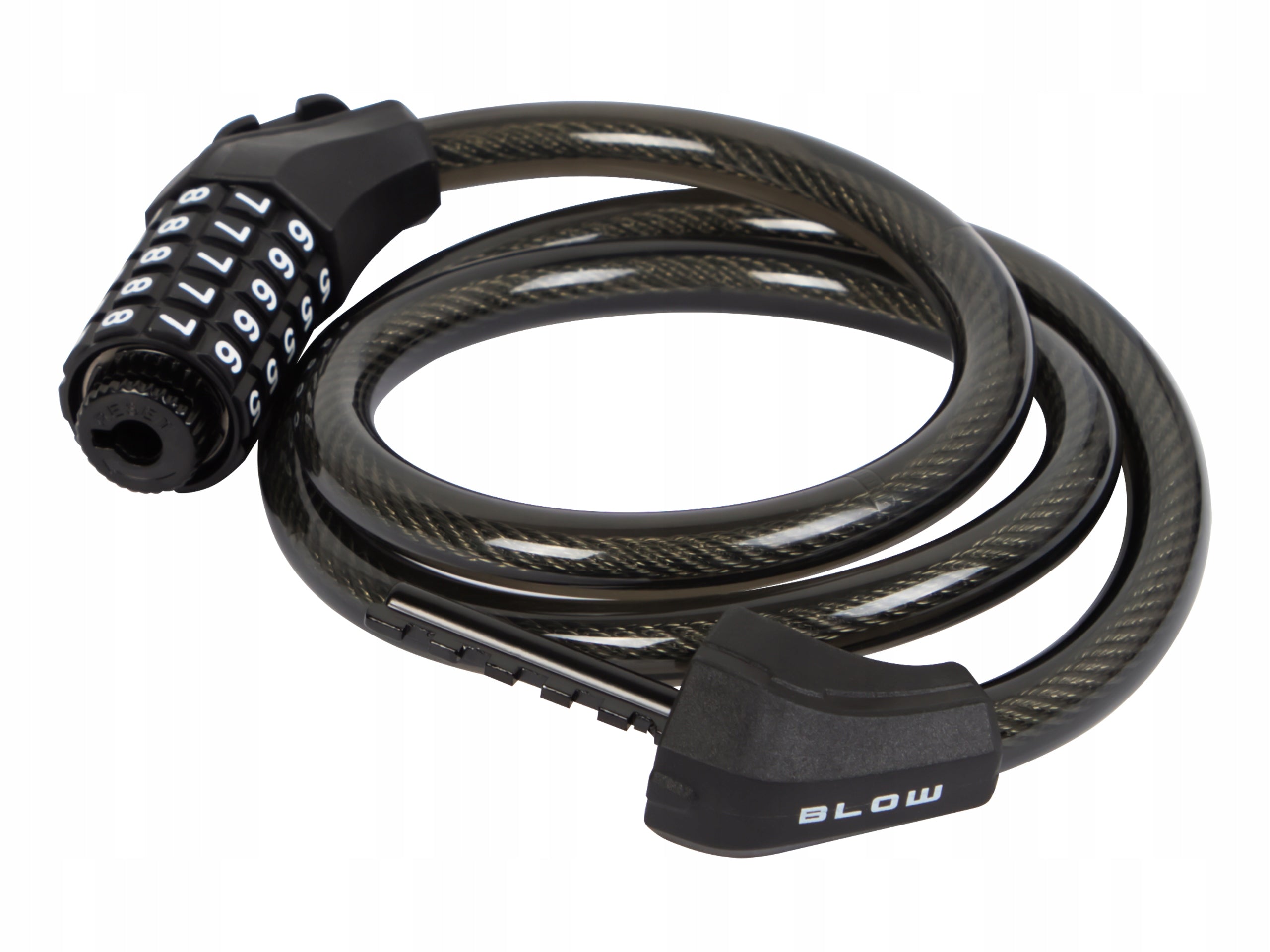 BICYCLE ANTI-THEFT CLASP WITH CODE CIPHER CABLE LOCK 100 CM 12MM Model 4 Digital Combination Cable Lock
