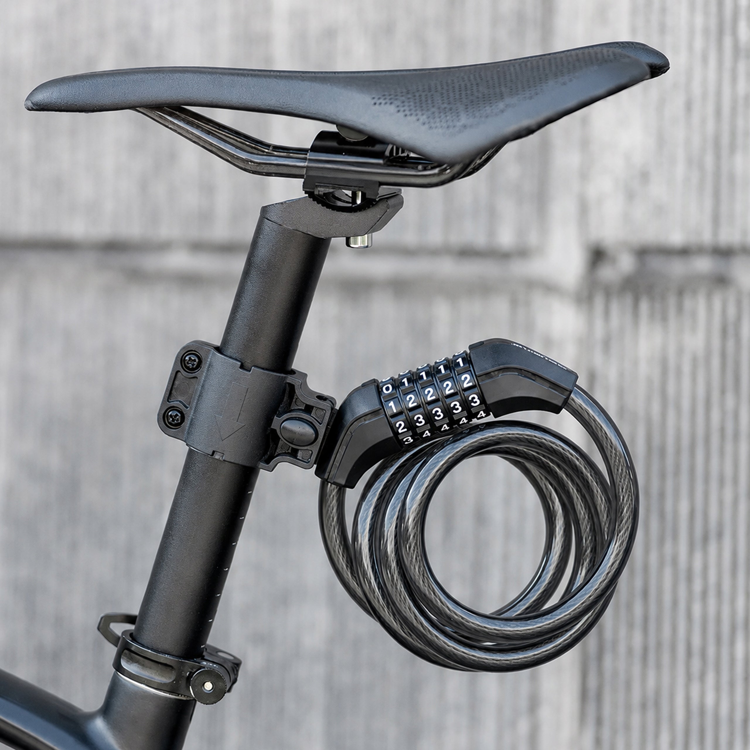BICYCLE ANTI-THEFT CLASP WITH CODE CIPHER CABLE LOCK 100 CM 12MM Weight 320 g