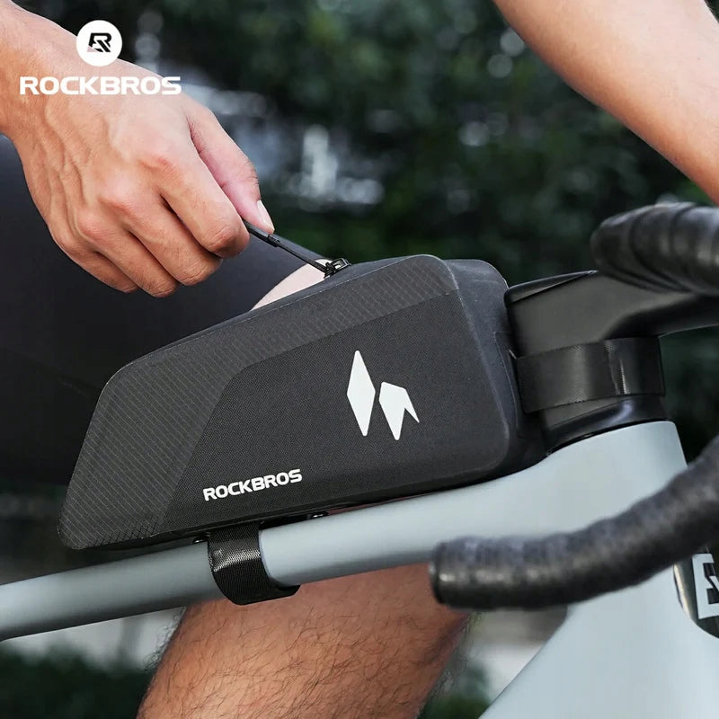 BICYCLE BAG BICYCLE FRAME BICYCLE FIN ROCKBROS PANNIER FOR BICYCLE FRAME Capacity 1 l