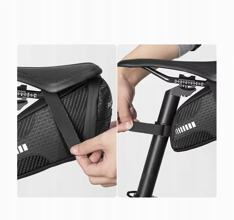 BICYCLE BAG BICYCLE POUCH FOR BICYCLE UNDER SEAT 1.5L Color black