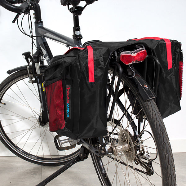 BICYCLE BAG BICYCLE POUCH FOR DOUBLE-SIDED RACK LARGE PULSMOVE 25 L