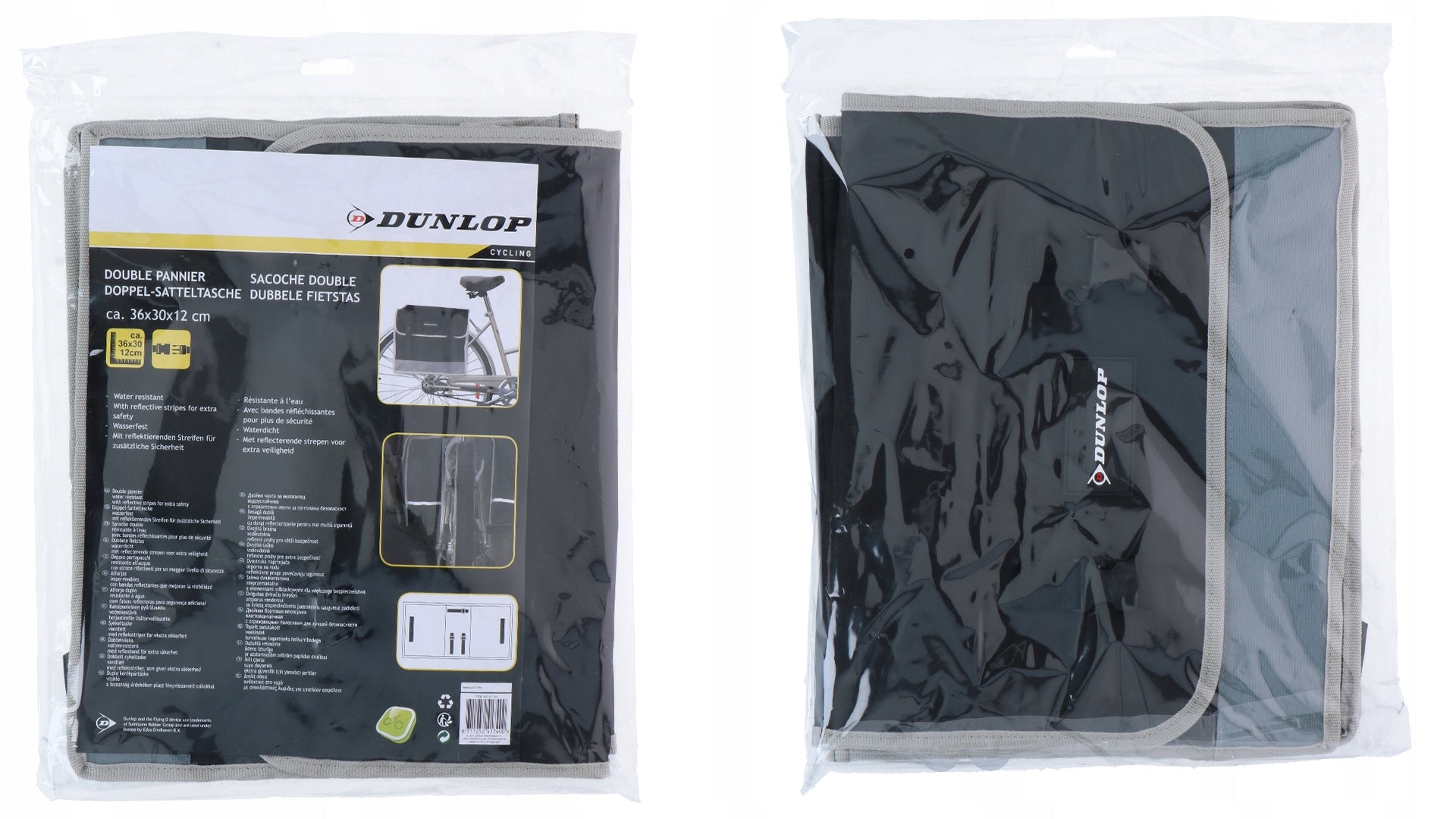 BICYCLE BAG DOUBLE POUCH FOR TRUNK Dunlop Capacity 26 l
