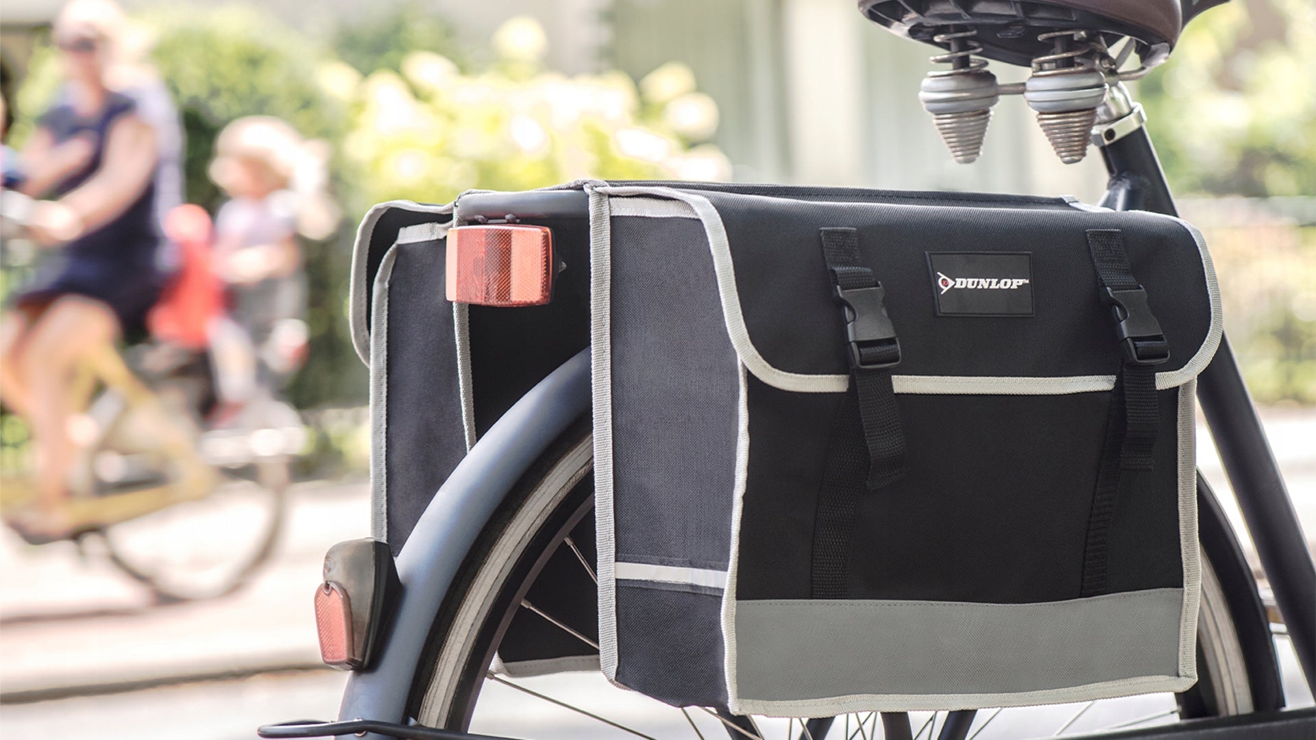 BICYCLE BAG DOUBLE POUCH FOR TRUNK Dunlop Kind rear