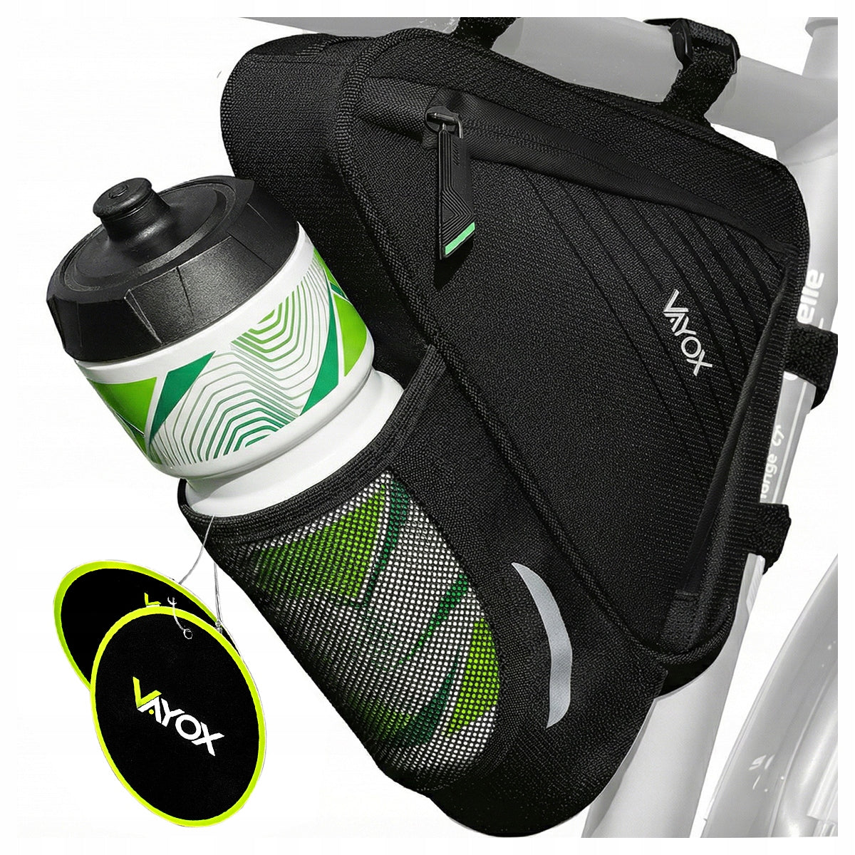 BICYCLE BAG FOR FRAME POUCH UNDER THE SADDLE WATER BOTTLE HOLDER VAYOX
