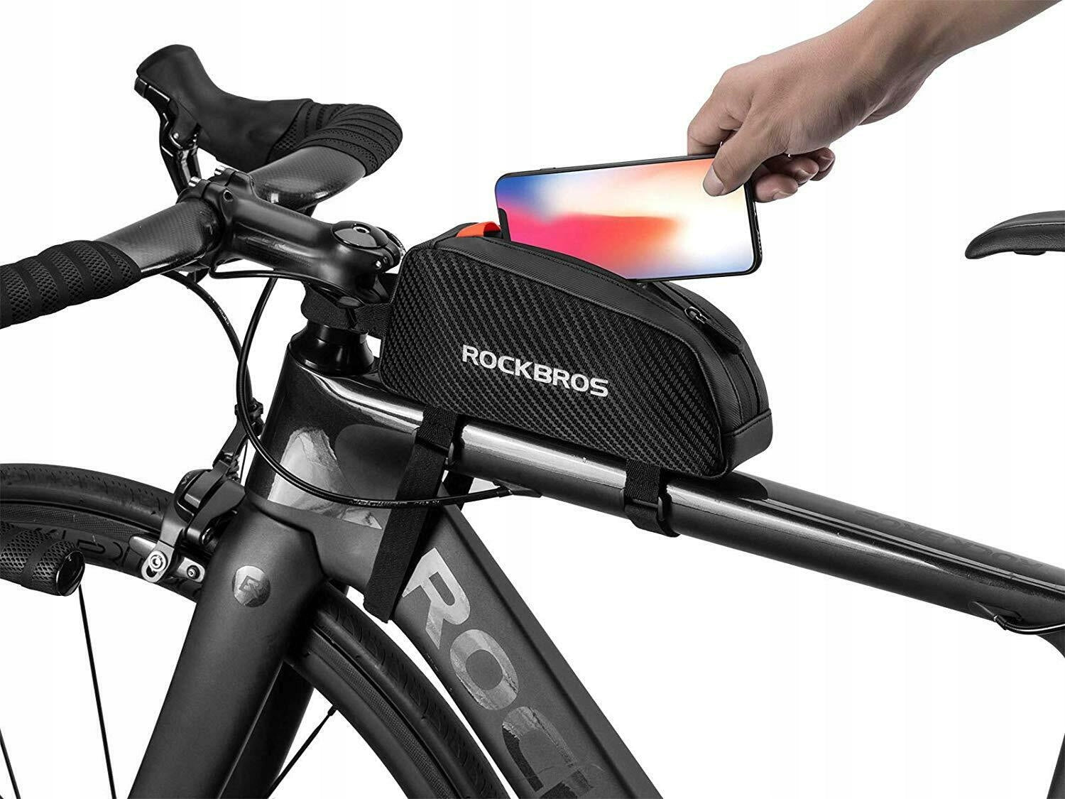 BICYCLE BAG FOR FRONT FRAME 1L LIGHTWEIGHT BICYCLE POUCH FOR UPPER TUBE BIKE Brand Rockbros