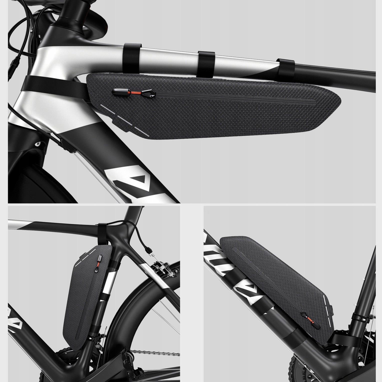 BICYCLE BAG PANNIER FOR FRAME WATERPROOF BAG FOR UPPER TUBE 2.2L Brand no brand