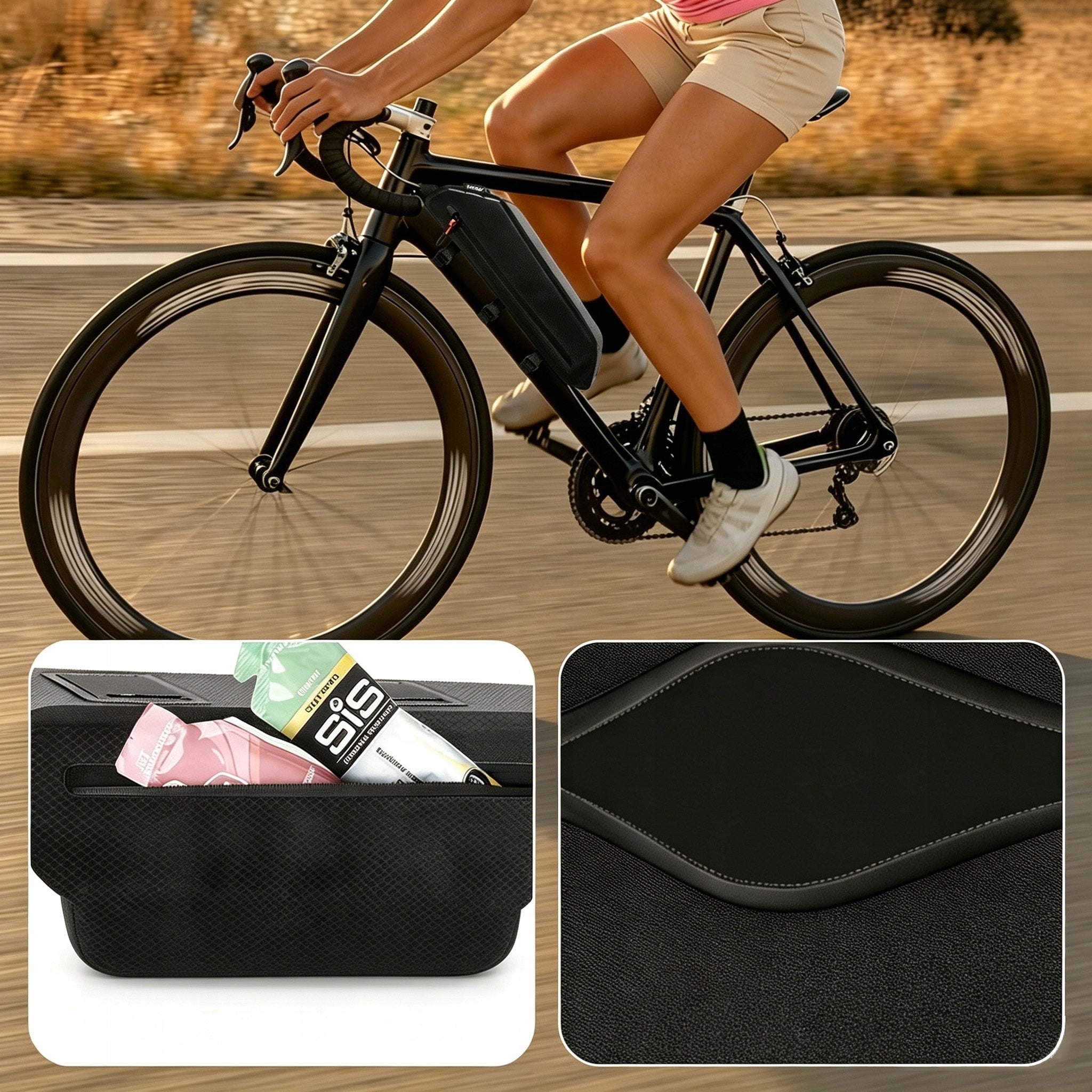 BICYCLE BAG PANNIER FOR FRAME WATERPROOF BAG FOR UPPER TUBE 2.2L Product weight with unit packaging 0.21 kg