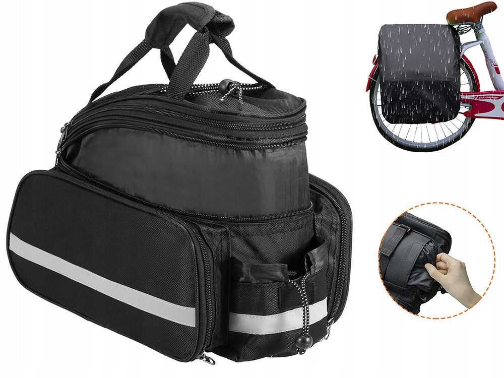 BICYCLE BAG RACK BICYCLE POUCH 30L REFLECTIVE TRUNK ROOMY STORAGE Brand no brand