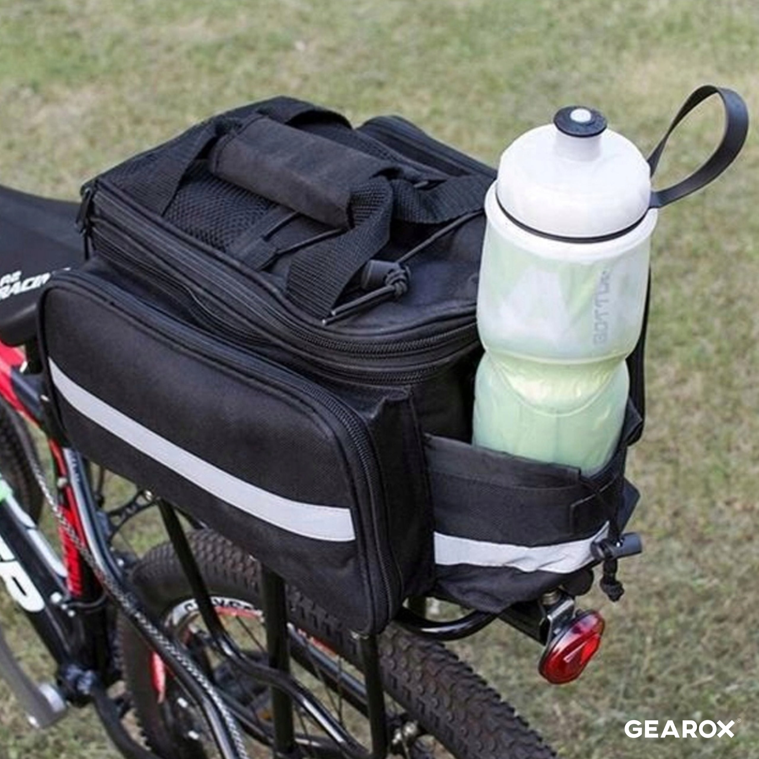 BICYCLE BAG RACK BICYCLE POUCH REFLECTIVE TRUNK ROOMY 30L Kind rear