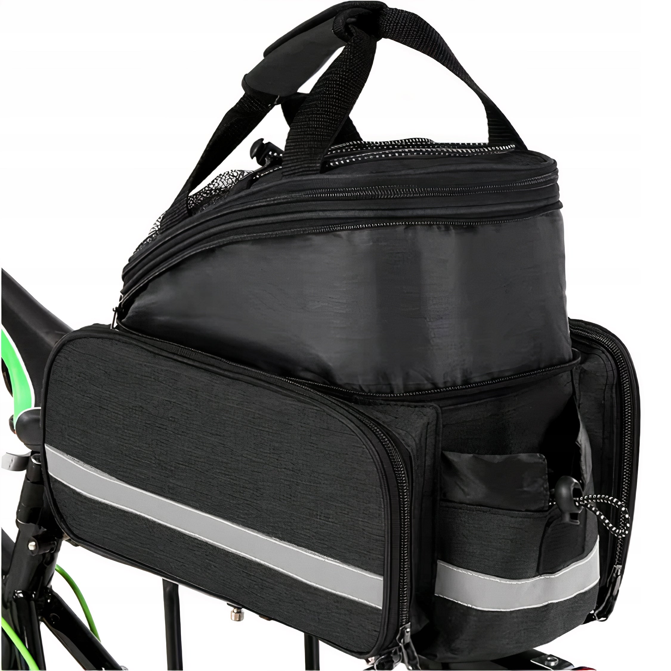 BICYCLE BAG RACK BICYCLE POUCH REFLECTIVE TRUNK ROOMY 30L