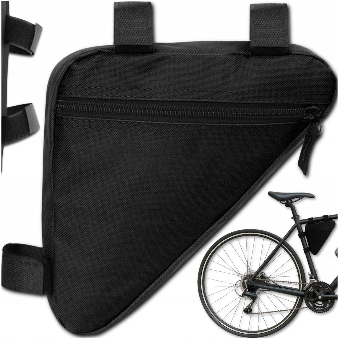 BICYCLE BAG UNDER THE FRAME POUCH TRIANGLE KEY CASE PHONE WATERPROOF