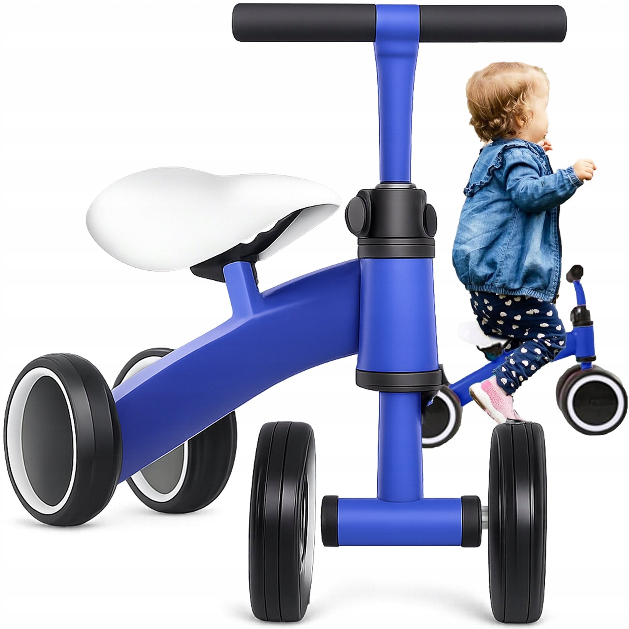 BICYCLE BALANCE BIKE CHILDREN'S WALKER RIDE-ON FOR CHILDREN LIGHT 4 WHEELS