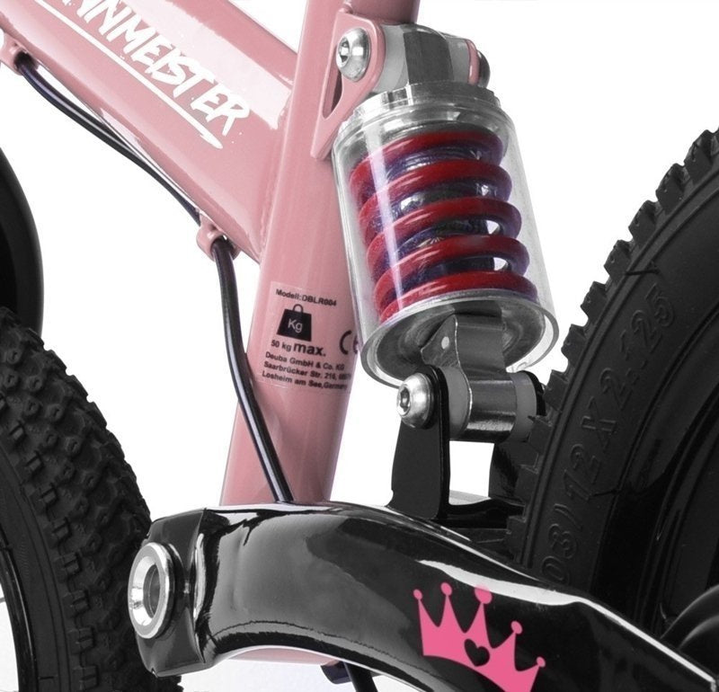 BICYCLE BALANCE BIKE STEEL BRAKE PINK Wheel size in inches 12"