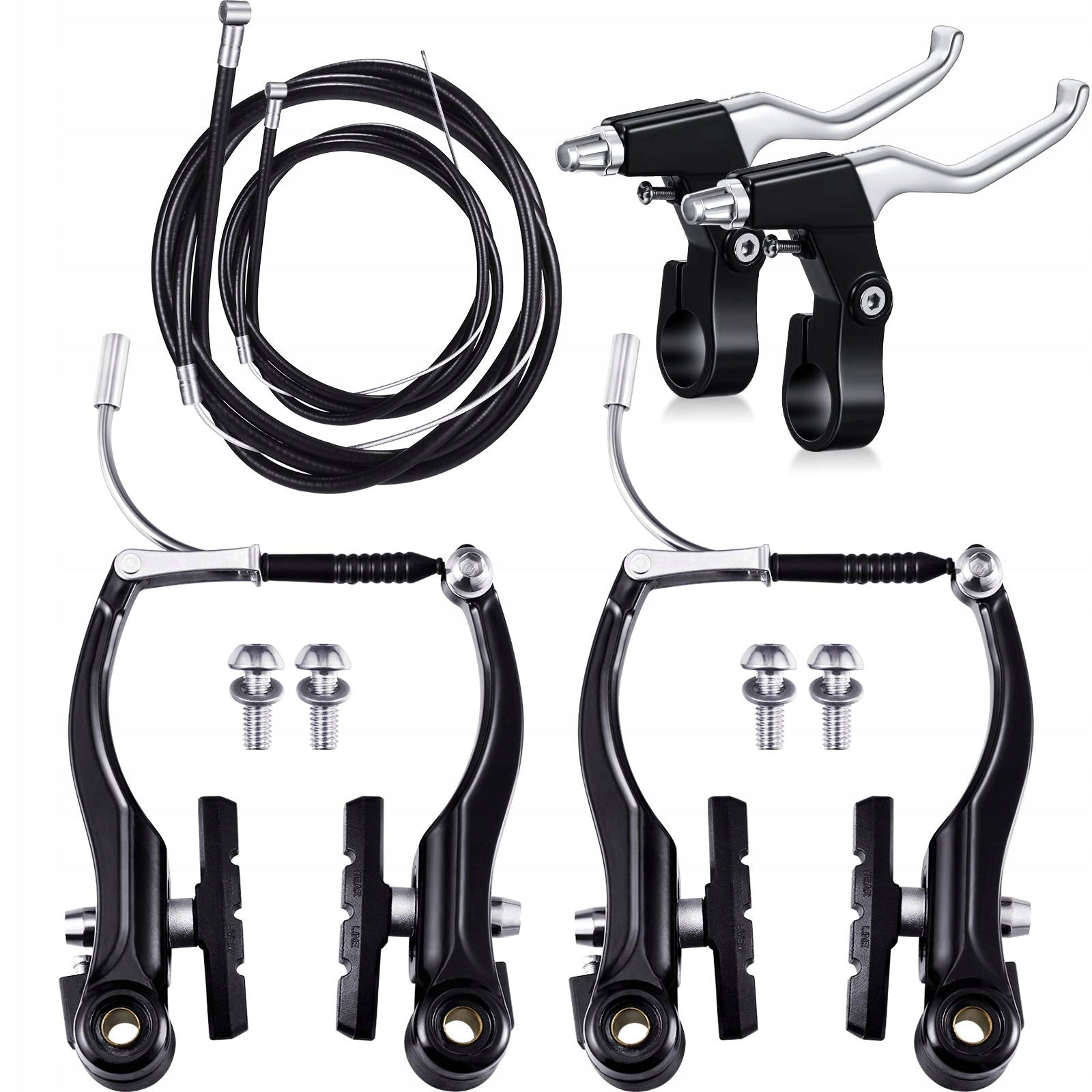 BICYCLE BRAKE LEVERS HANDLE V-BRAKE ALUMINUM FRONT REAR SET