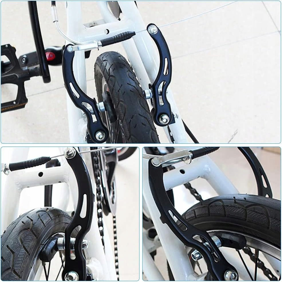 BICYCLE BRAKE SET FRONT REAR BRAKE CABLES UNIVERSAL BLACK Dedicated for BMX bikes cargo bikes cross bikes dirt bikes e-bikes enduro bikes gravel bikes urban bikes MTB (mountain bikes) cyclocross bikes