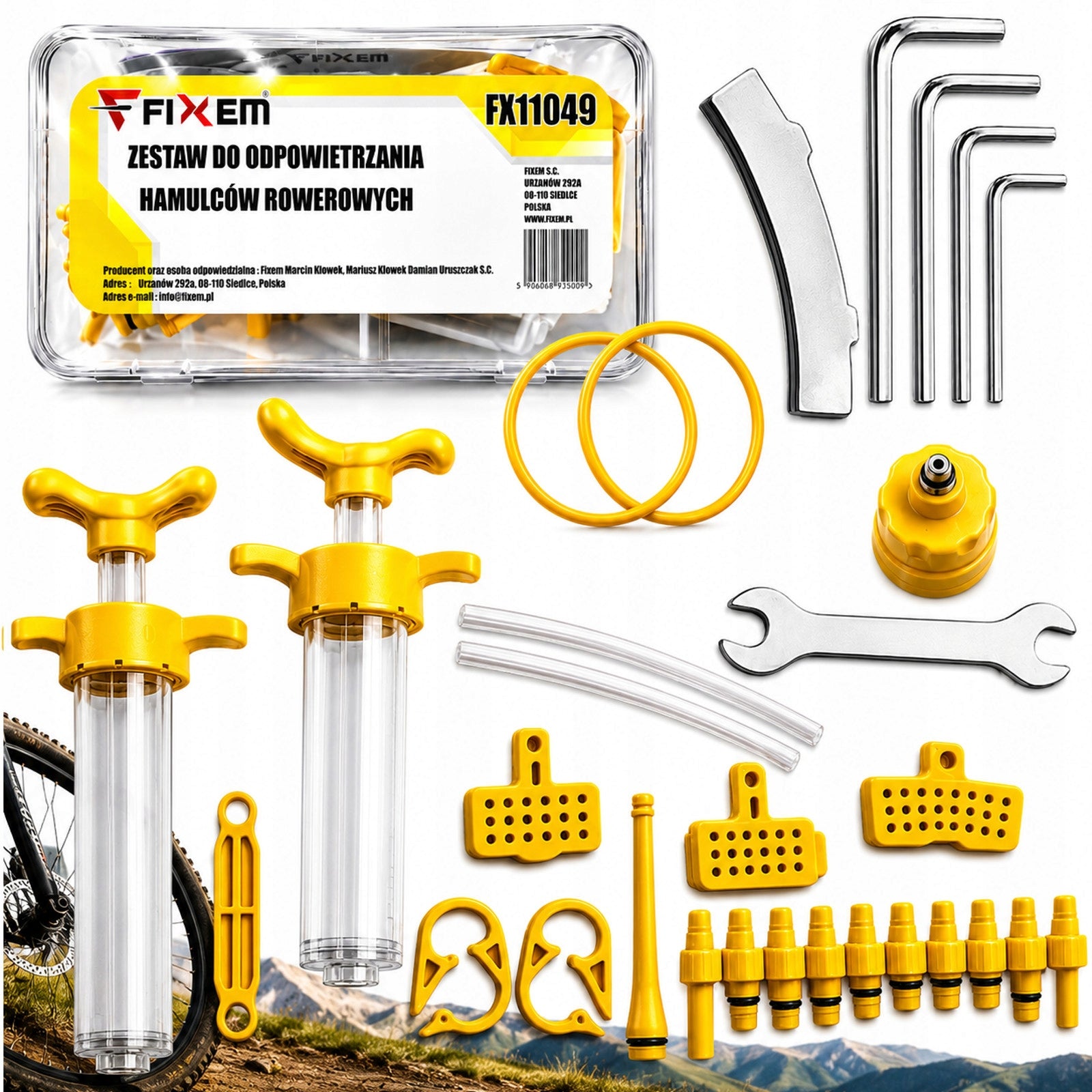 BICYCLE BRAKE VENTING FLUID REPLACEMENT KIT