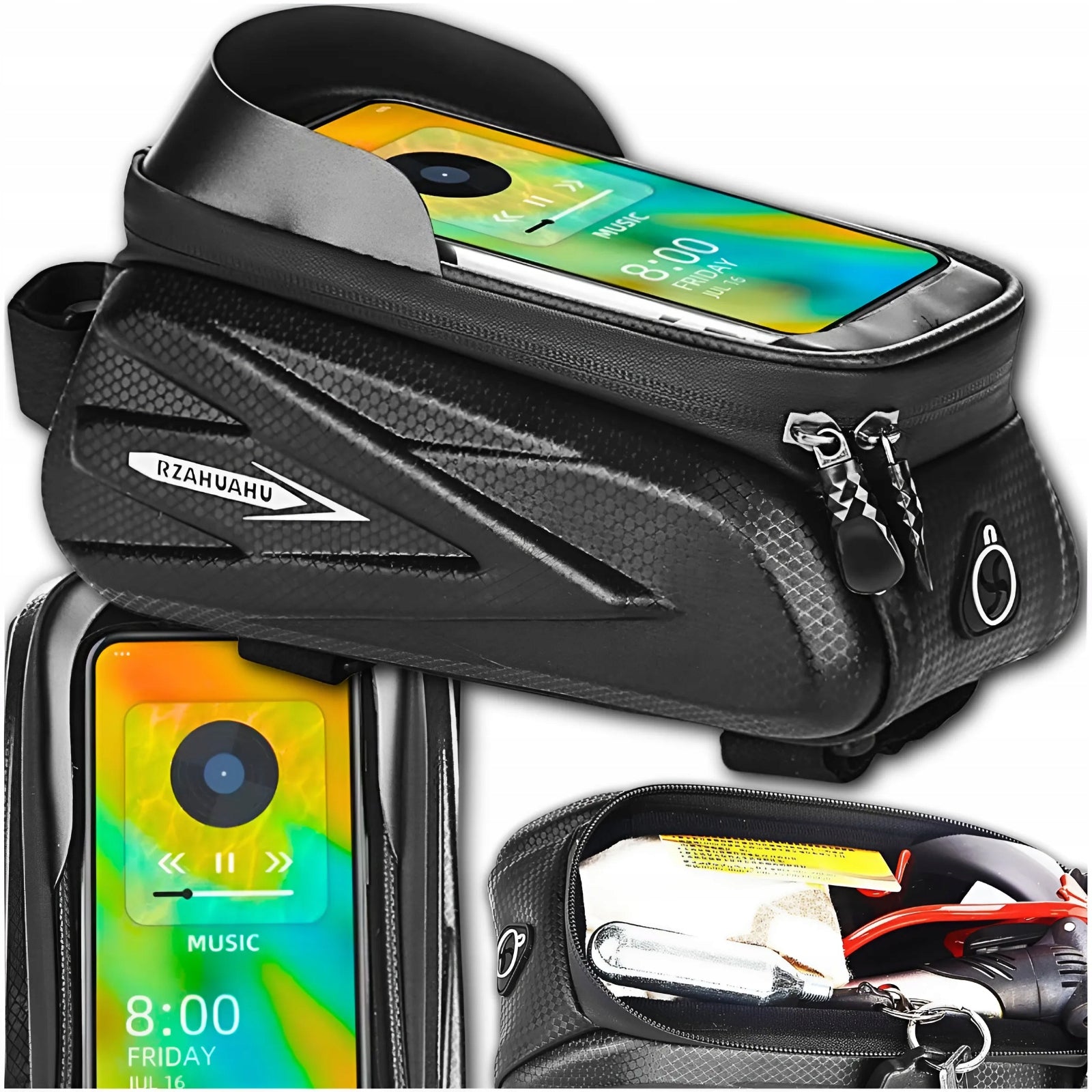 BICYCLE CASE WATERPROOF For Bike Frame STABLE POUCH Phone Bag 1L