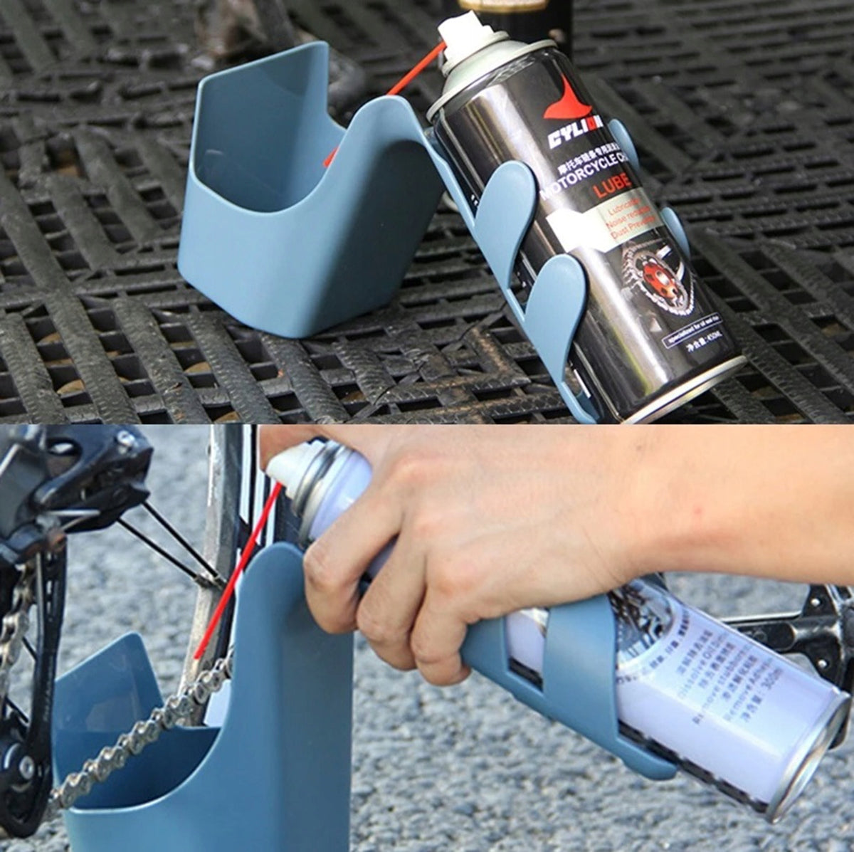 BICYCLE CHAIN CLEANING CONTAINER GREASE HOLDER SPRAY OIL RW46 Manufacturer code APT_RW46