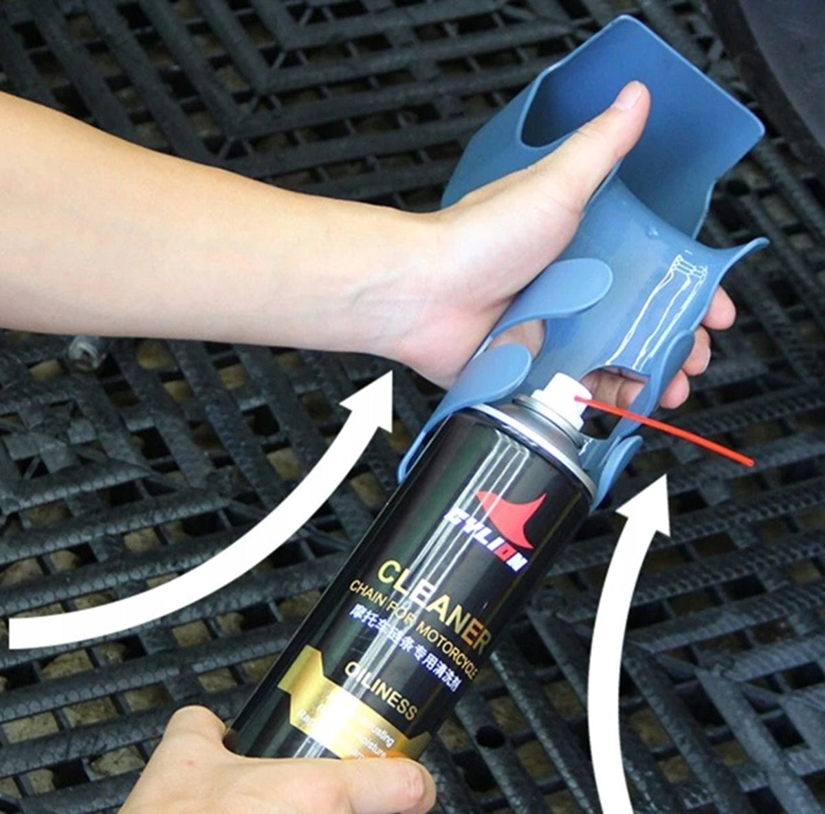 BICYCLE CHAIN CLEANING CONTAINER GREASE HOLDER SPRAY OIL RW46 Model RW46