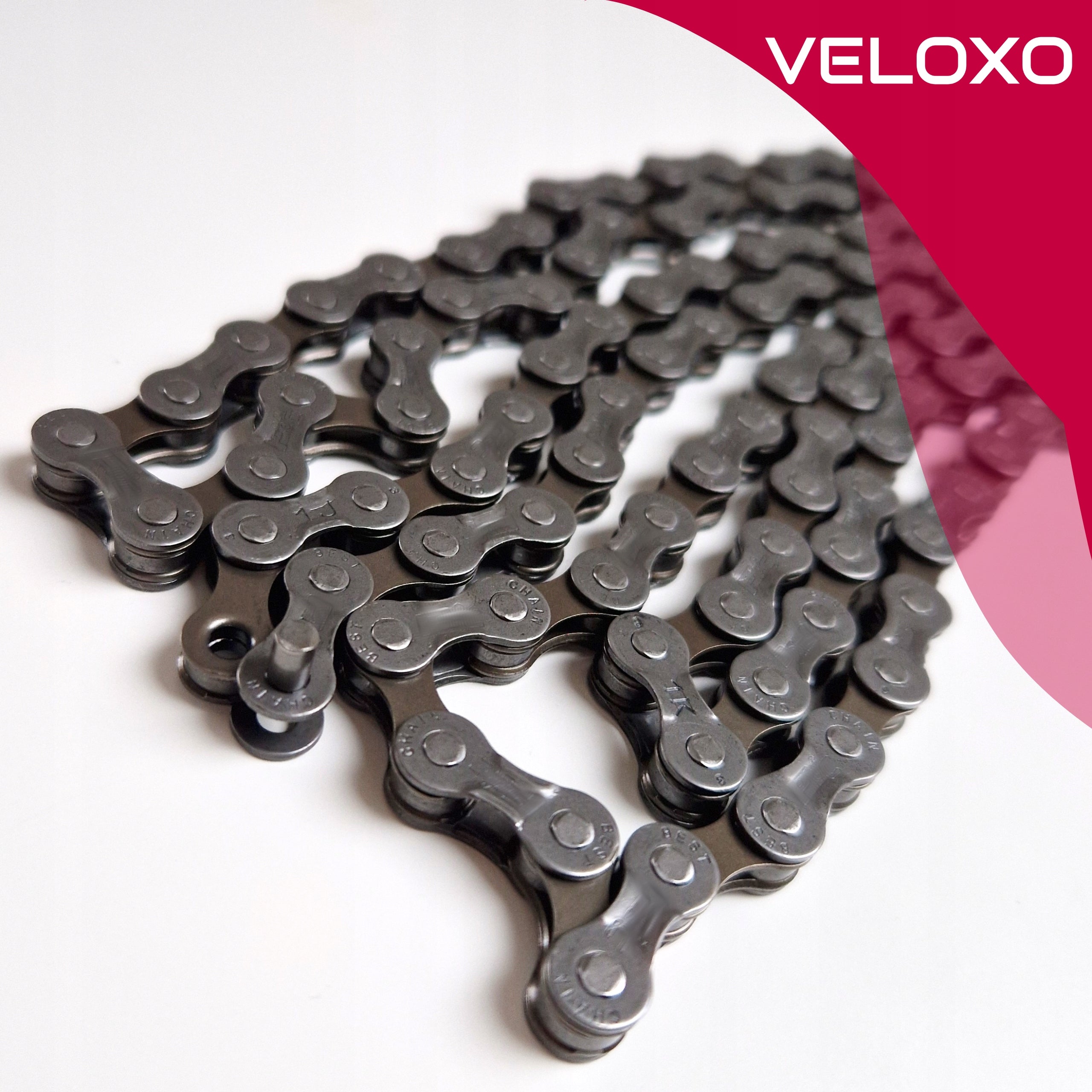 BICYCLE CHAIN FOR MTB CROSS TREKKING VELOXO 6/7/8 ROW 114cellS Manufacturer code 5905721778830 łańcuch rowerowy do roweru