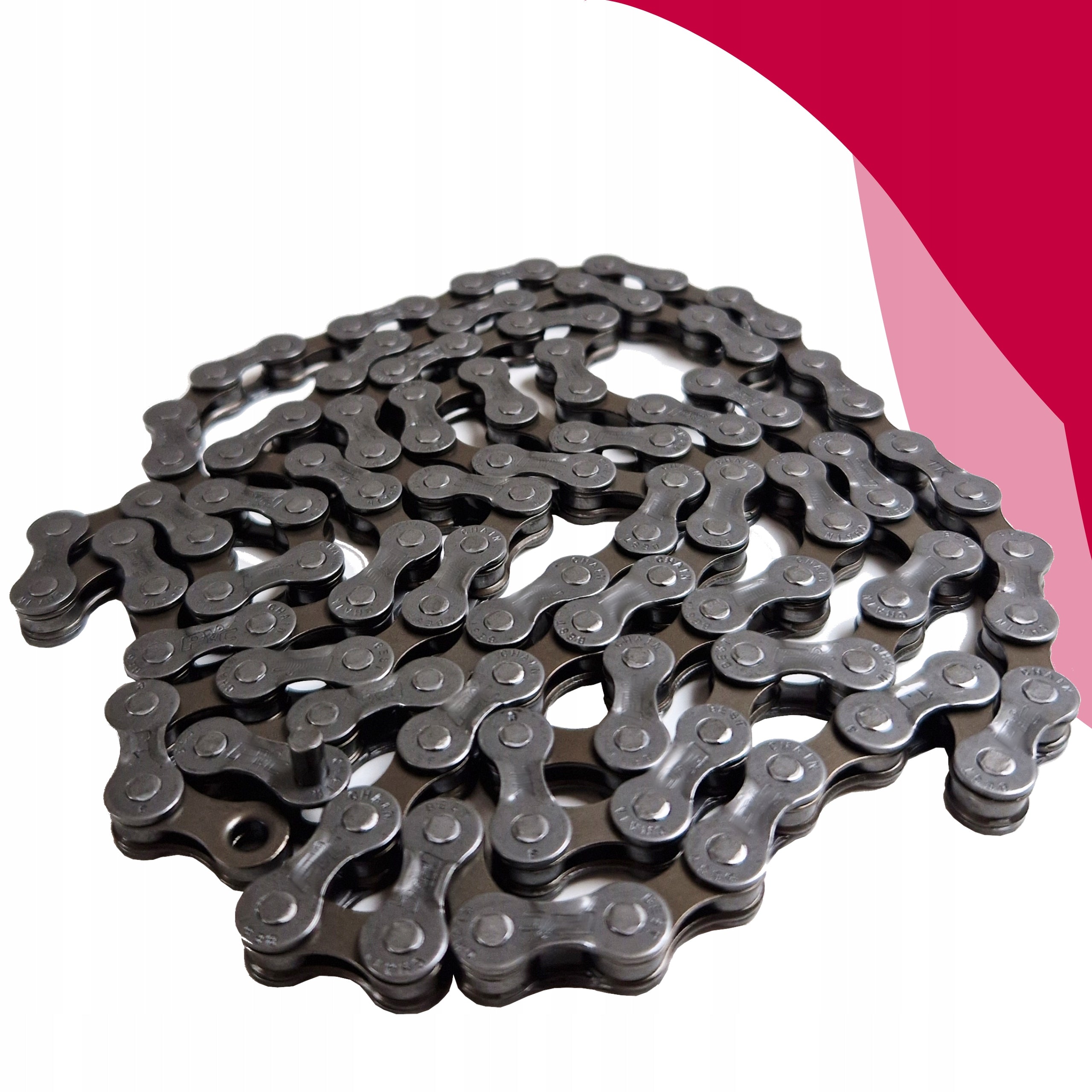 BICYCLE CHAIN FOR MTB CROSS TREKKING VELOXO 6/7/8 ROW 114cellS Number of rear cassette sprockets / external link width 6/ 7/ 8
