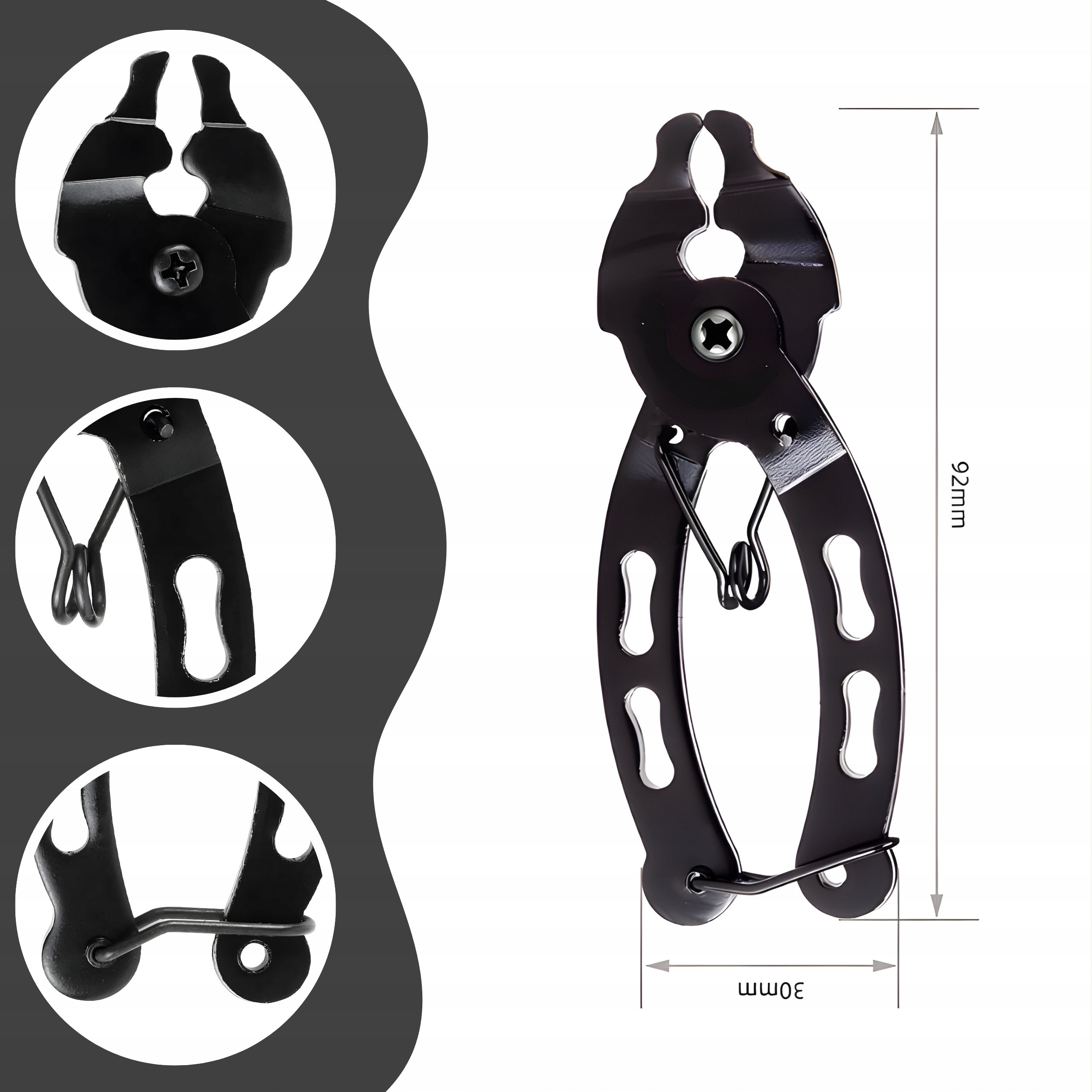 BICYCLE CHAIN PLIERS FOR FASTENING AND UNFASTENING CLIPS WITH HOOK Manufacturer code SZCZYPCE DO ŁAŃCUCHA ROWEROWEGO DO SPINANIA