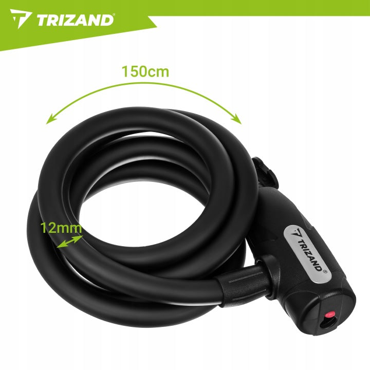 BICYCLE CLASP CABLE 150cmSTRONG SECURITY BICYCLE LOCK 2x KEY Kind cord