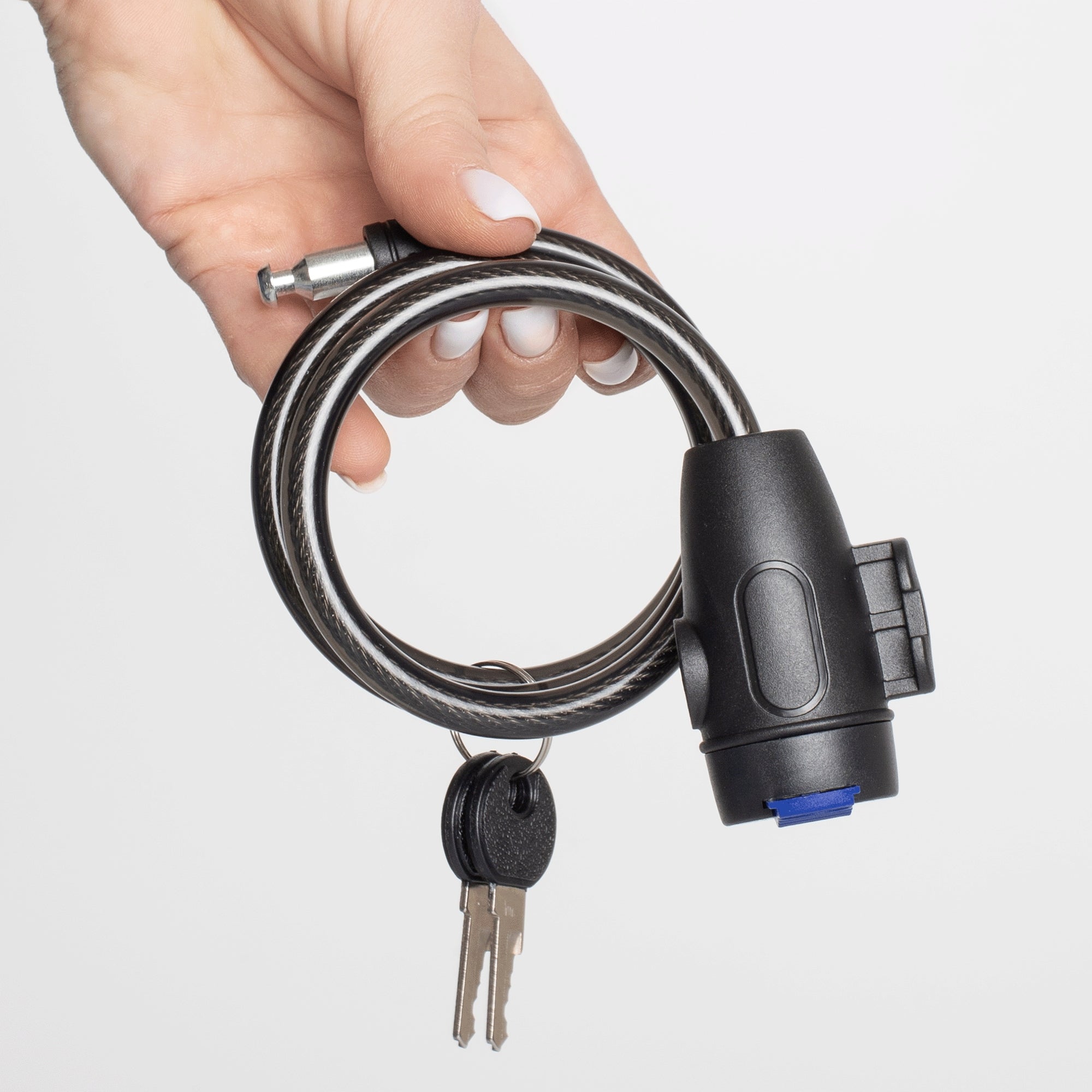 BICYCLE CLASP CABLE SECURITY LOCK FOR BICYCLE WITH KEY Weight 110 g