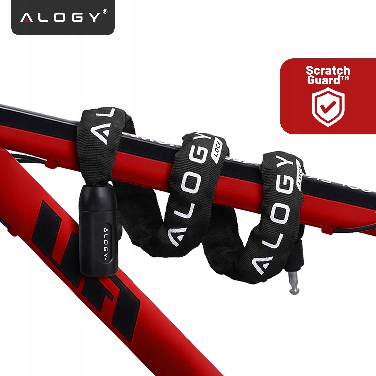 BICYCLE CLASP CHAIN 1000/6K WITH KEY LIGHT SOLID SECURITY Color black