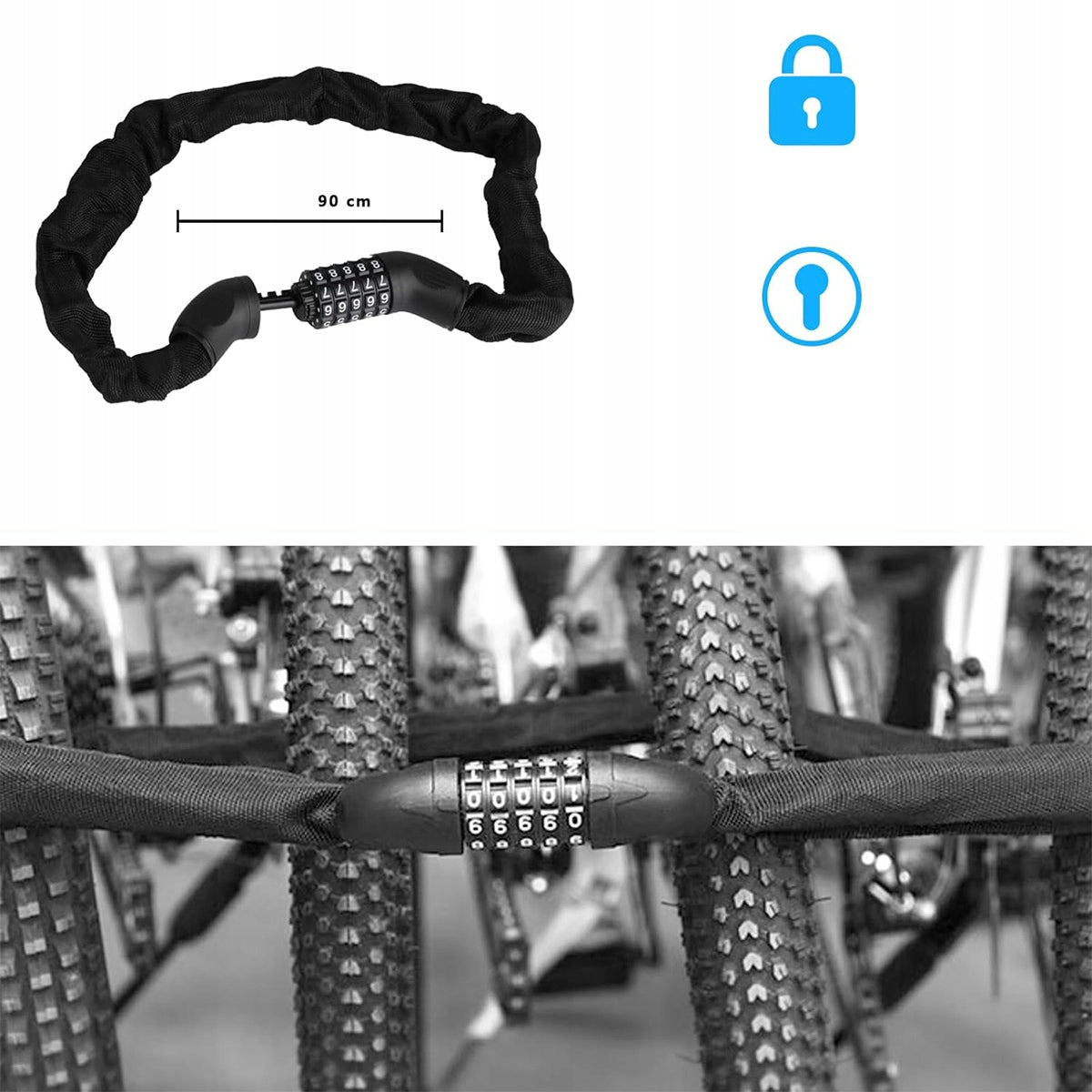 BICYCLE CLASP CHAIN FOR CIPHER / SOLID CODE Model 4059635534349